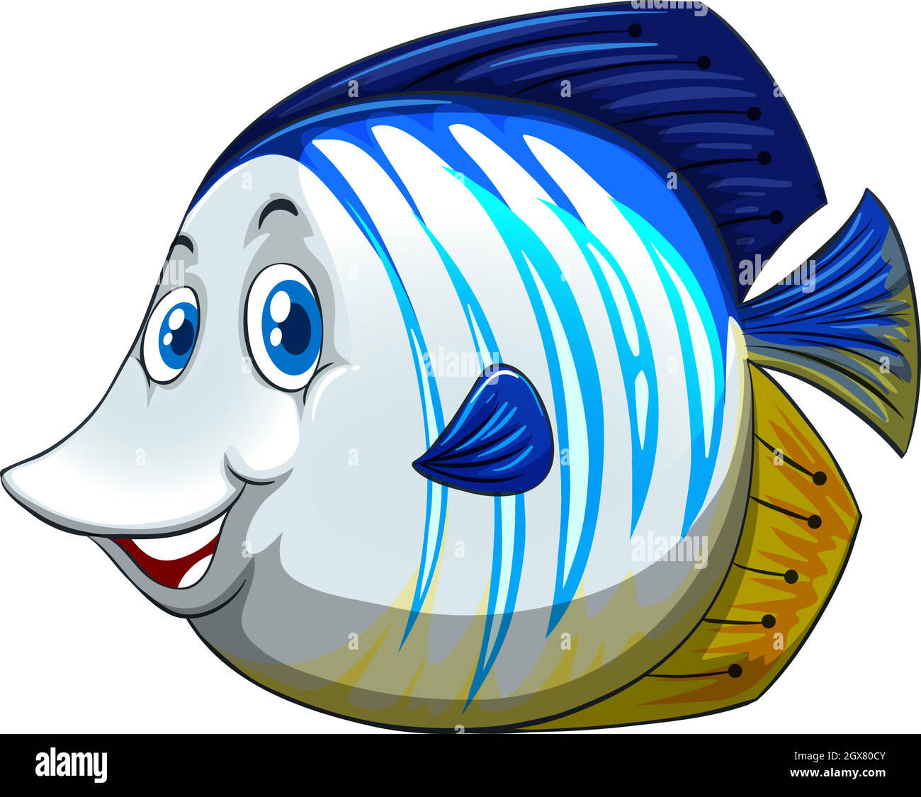 Fish face Stock Vector Images - Alamy