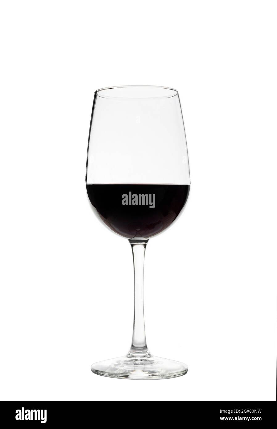 glass of red wine on white background in studio Stock Photo - Alamy