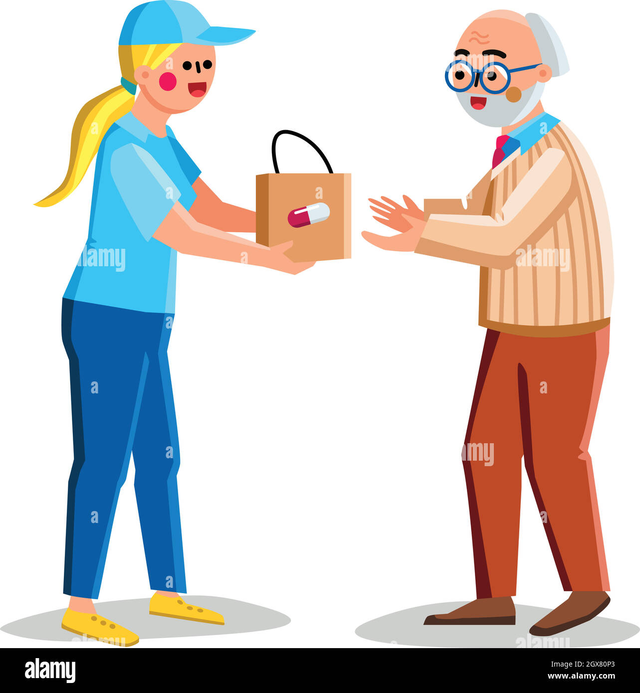 Drug Delivery Service Of Pharmacy Store Vector Stock Vector Image & Art