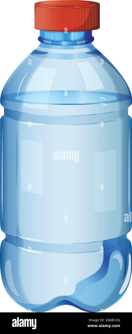 A bottle of safe drinking water Stock Vector