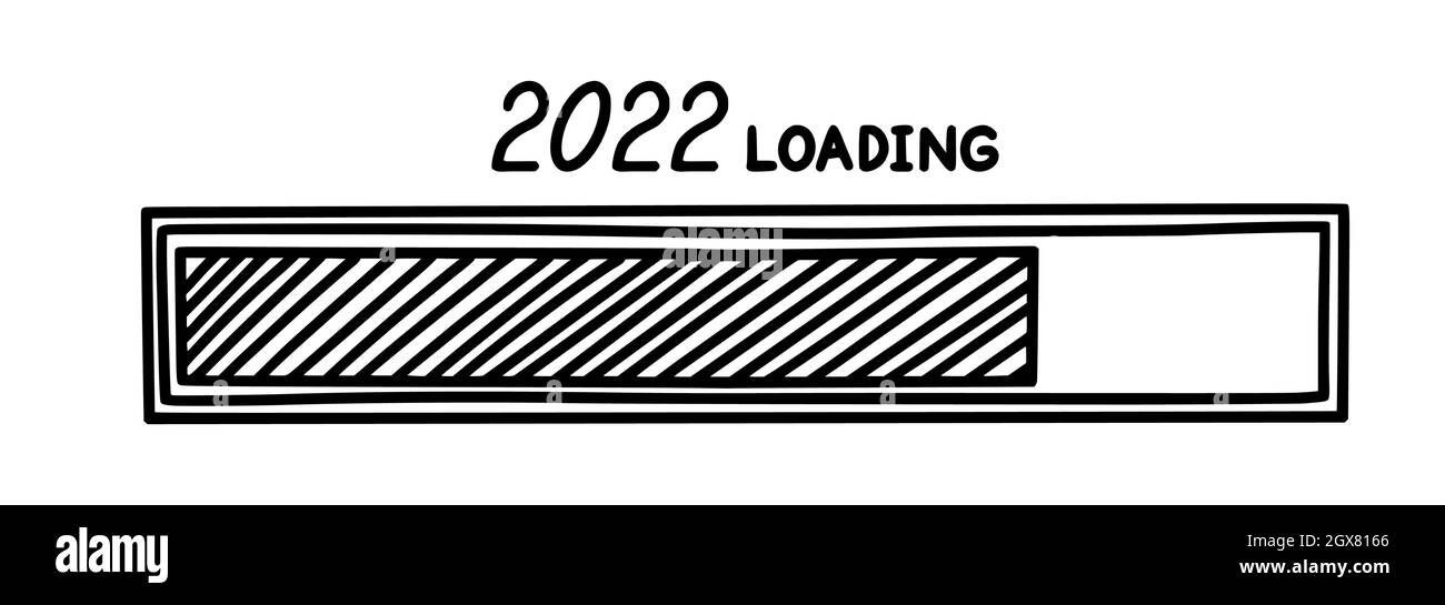 Christmas Bar 2022 Christmas 2022 Progress Loading Bar. Infographics Design Element With Green  Status Of Completion. Hand Drawn Vector Illustration Isolated In White  Stock Vector Image & Art - Alamy