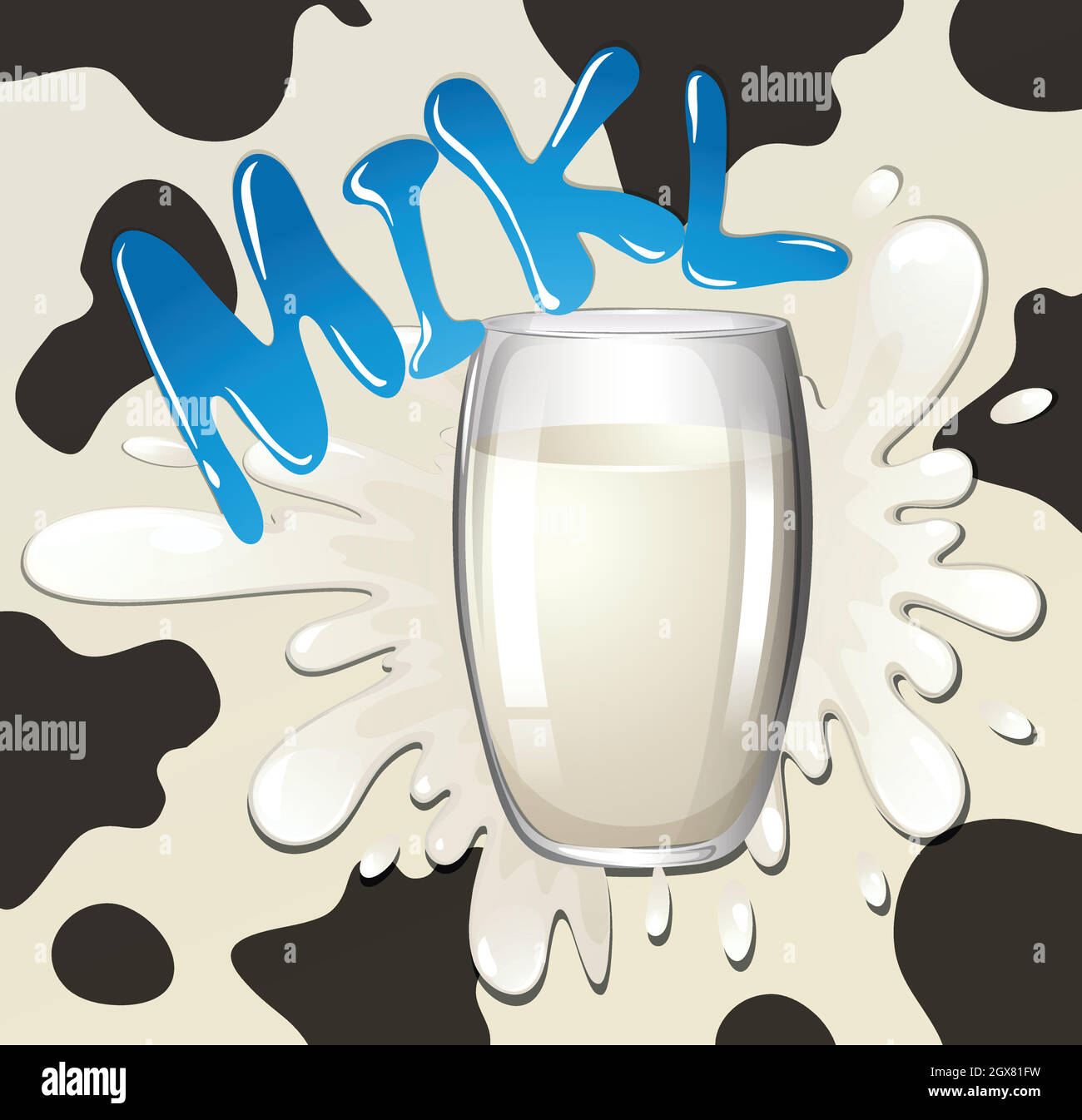 Milk skin food Stock Vector Images - Alamy