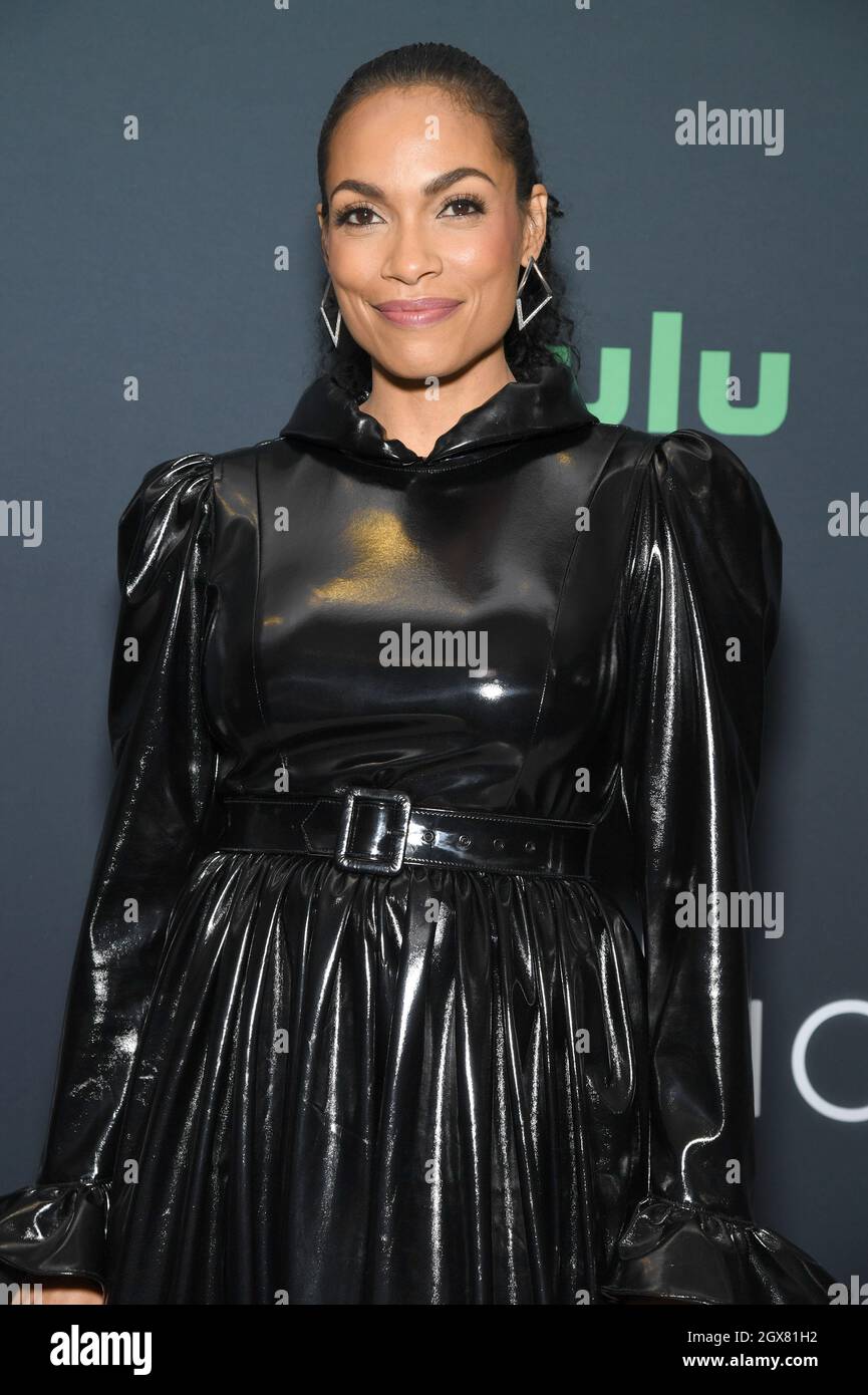 New York, USA. 04th Oct, 2021. Actress Rosario Dawson attends the Hulu