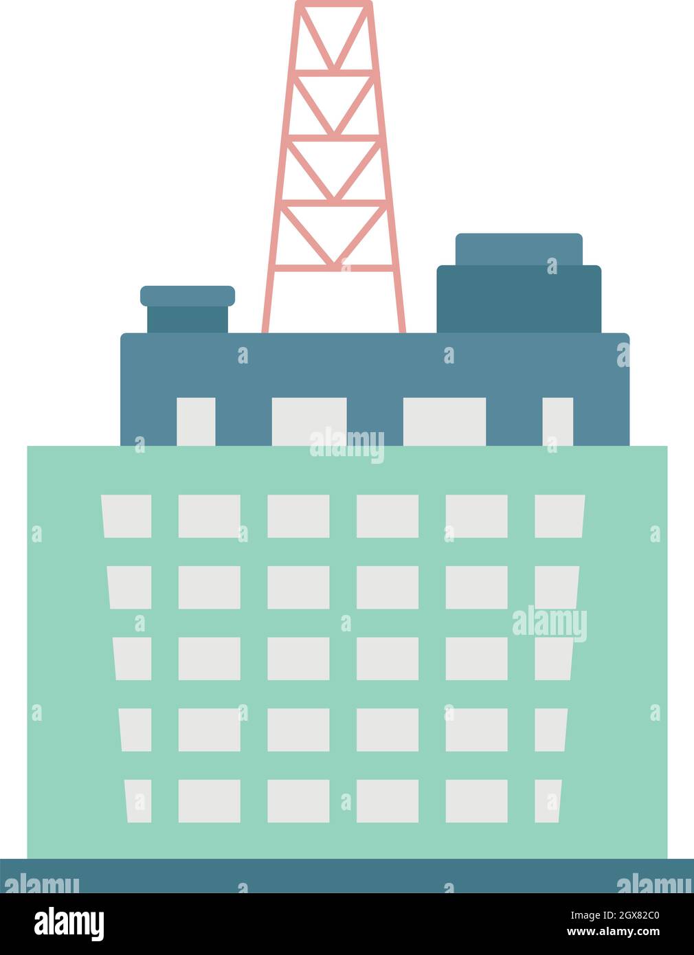 industrial building icon on white background Stock Vector Image & Art ...