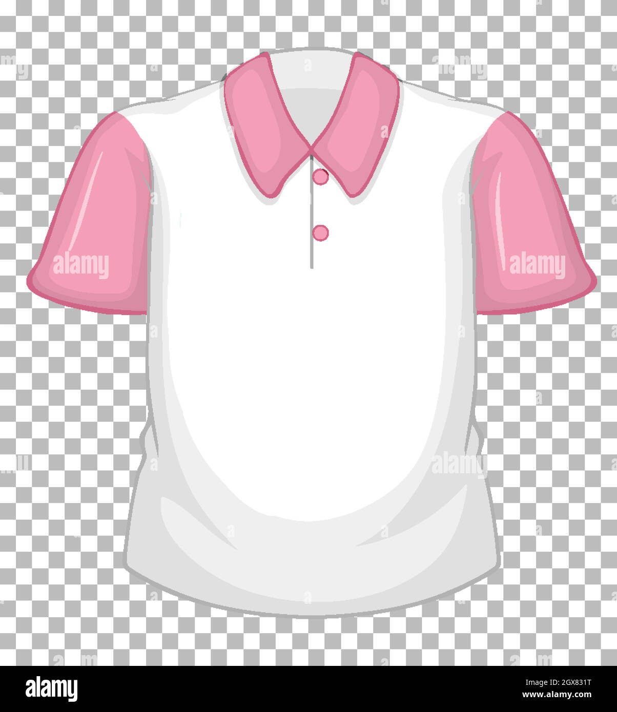 Blank pink polo shirt front hi-res stock photography and images - Alamy