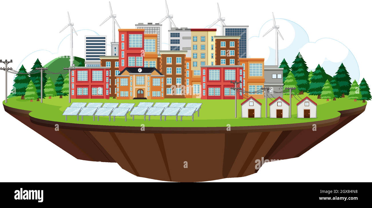 City energy Stock Vector Images - Alamy