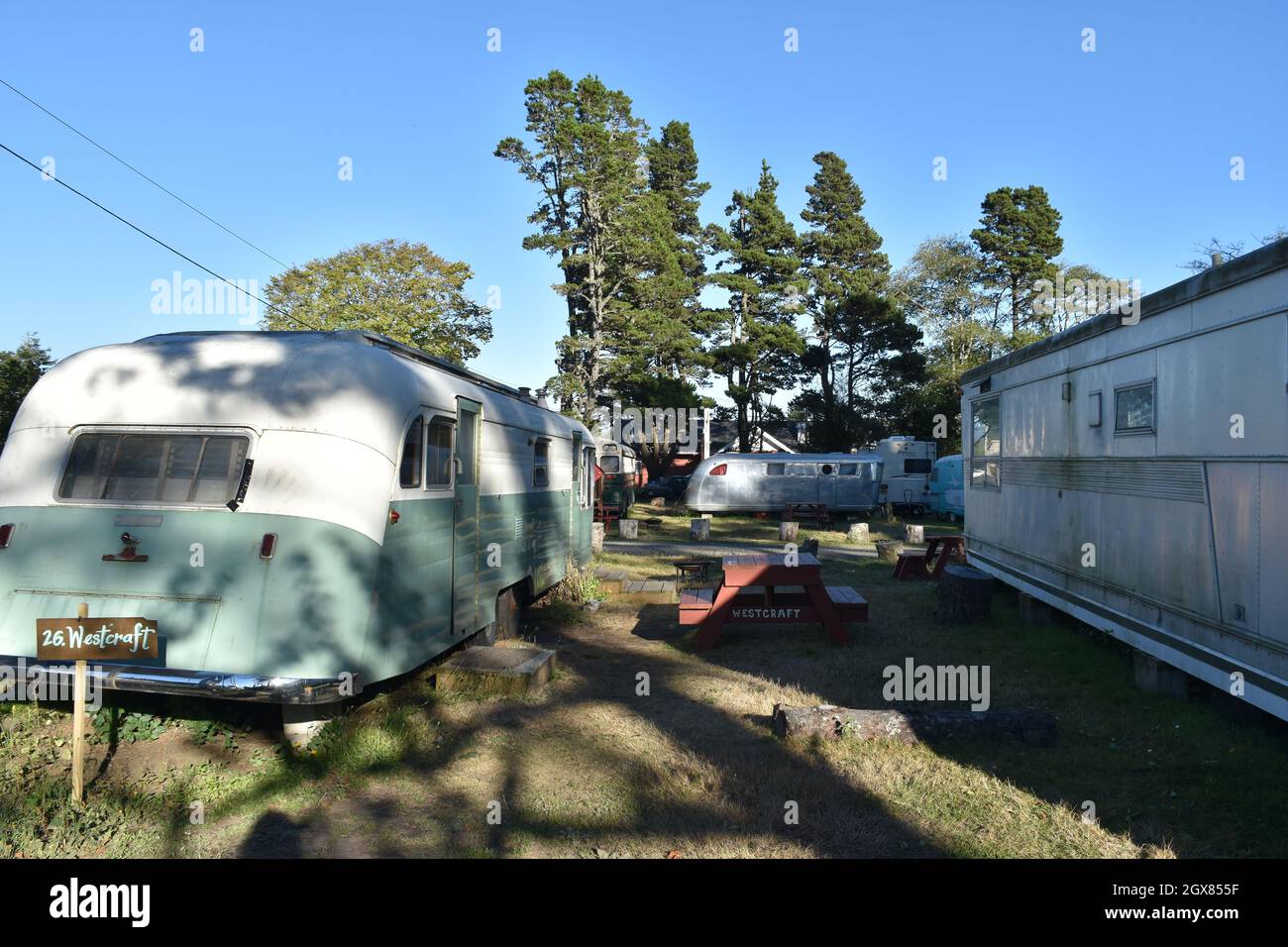 Sou Wester Historic Lodge Vintage Travel Trailer Resort Seaview