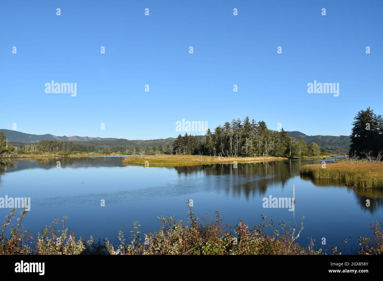 The Chinook River on the Long Beach Peninsula, Pacific County