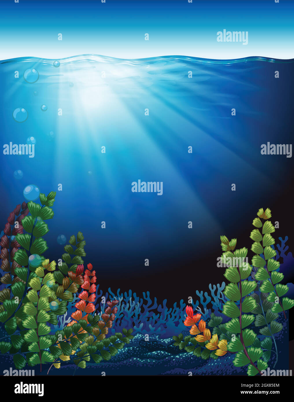Plants under the sea Stock Vector Image & Art Alamy