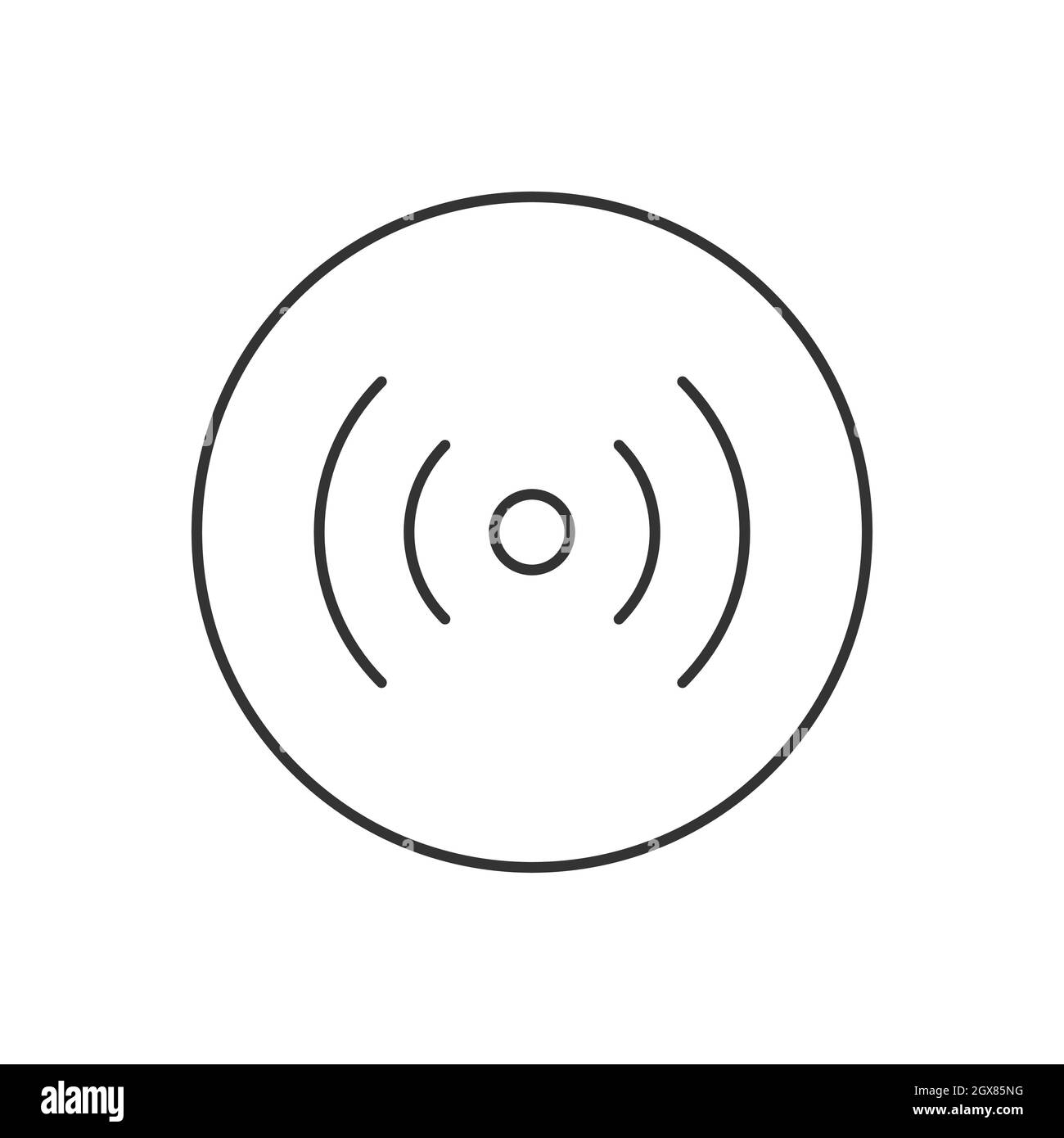 Wi-fi wireless related line vector icon Stock Vector Image & Art - Alamy