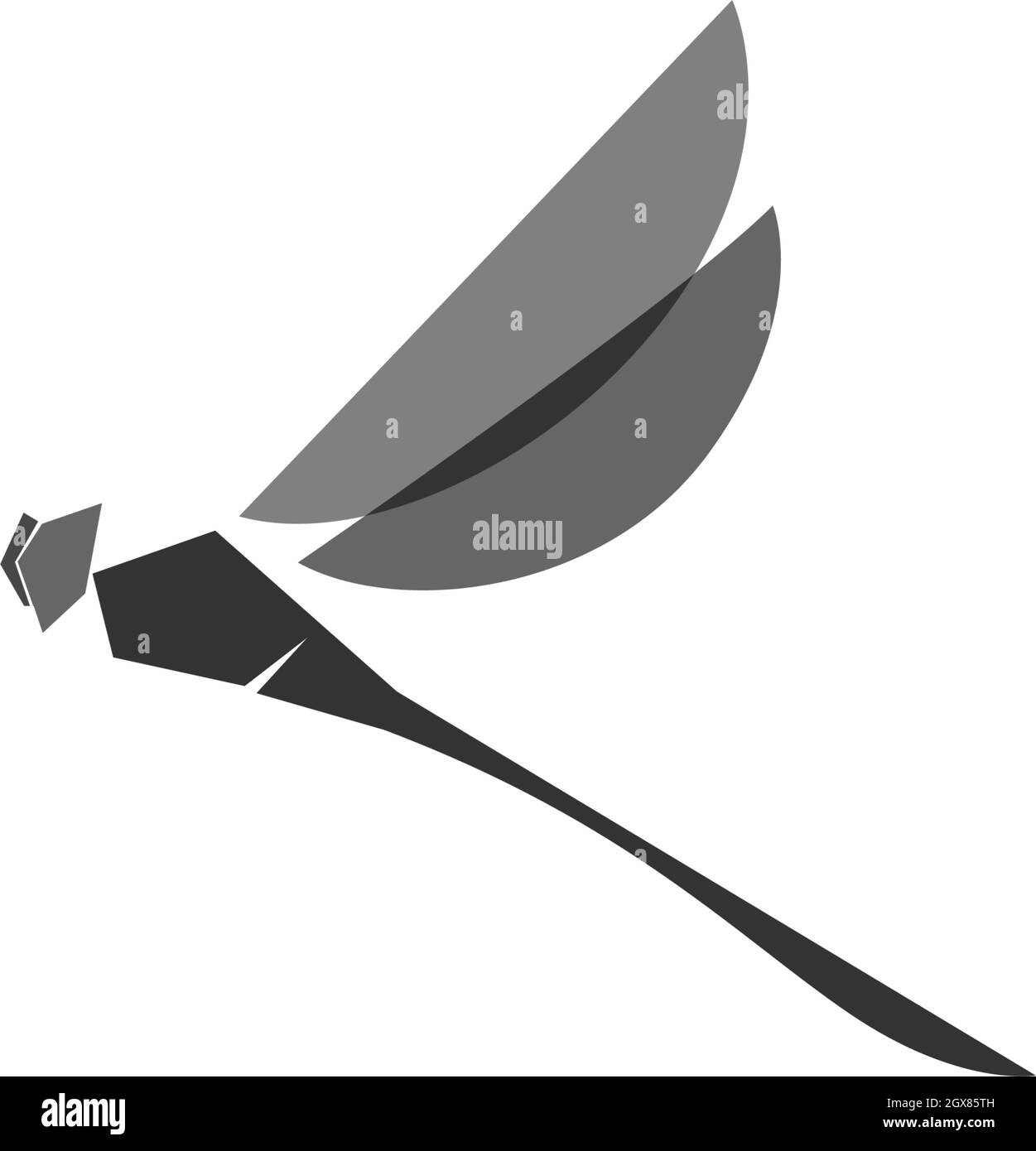 Dragonfly logo icon design concept template illustration Stock Vector