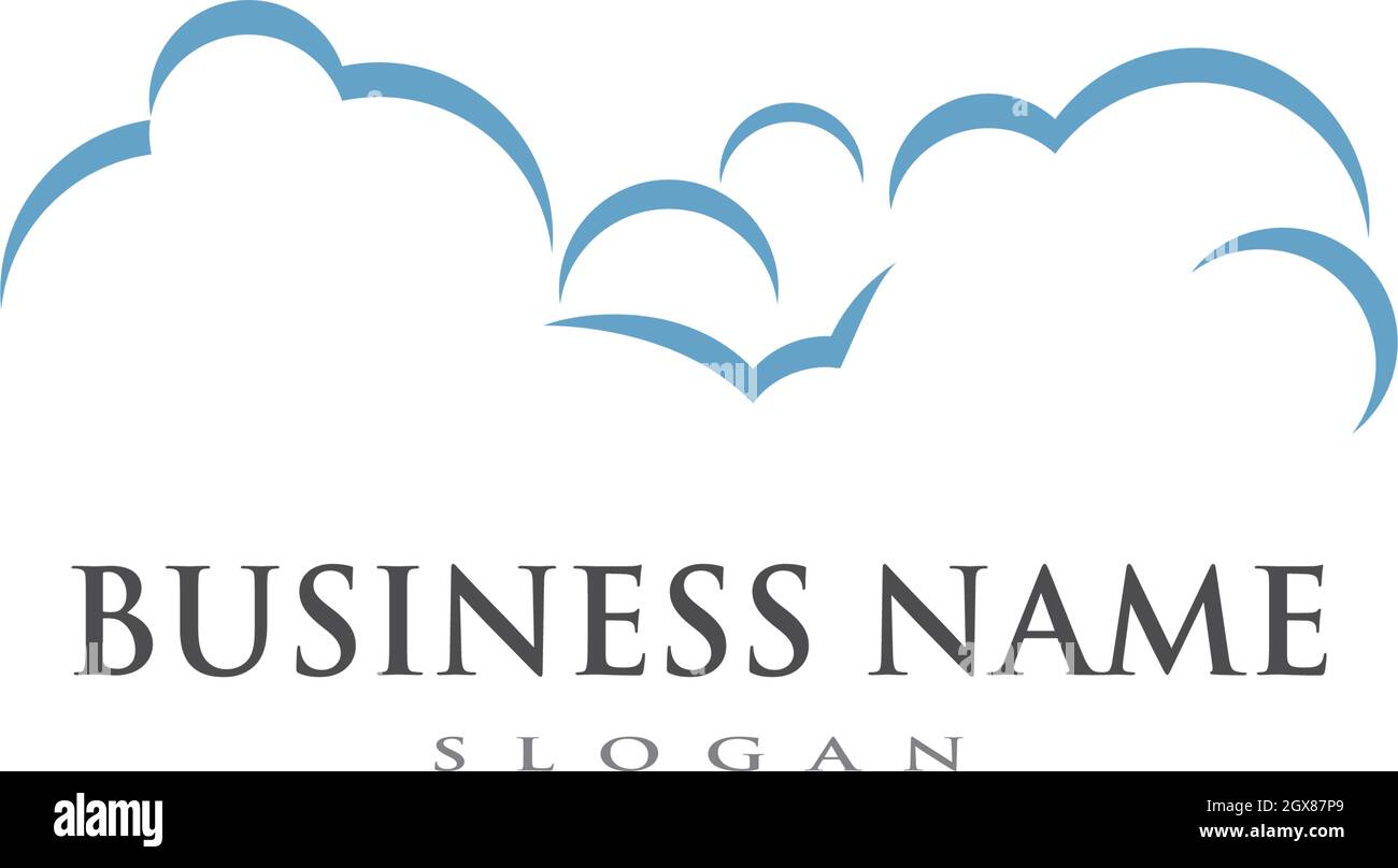 cloud vector logo template design vector Stock Vector Image & Art - Alamy