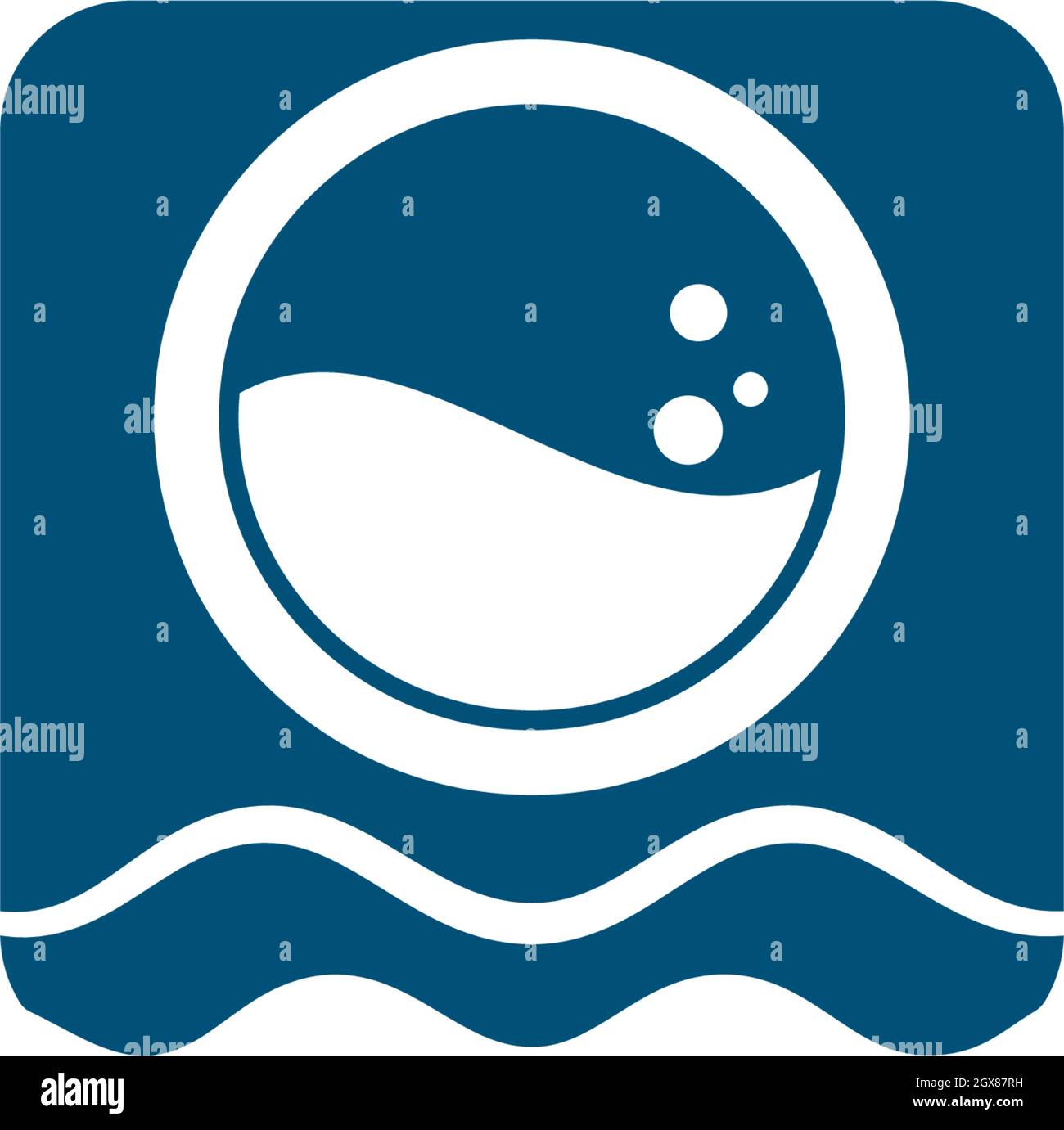 Laundry logo vector icon template Stock Vector