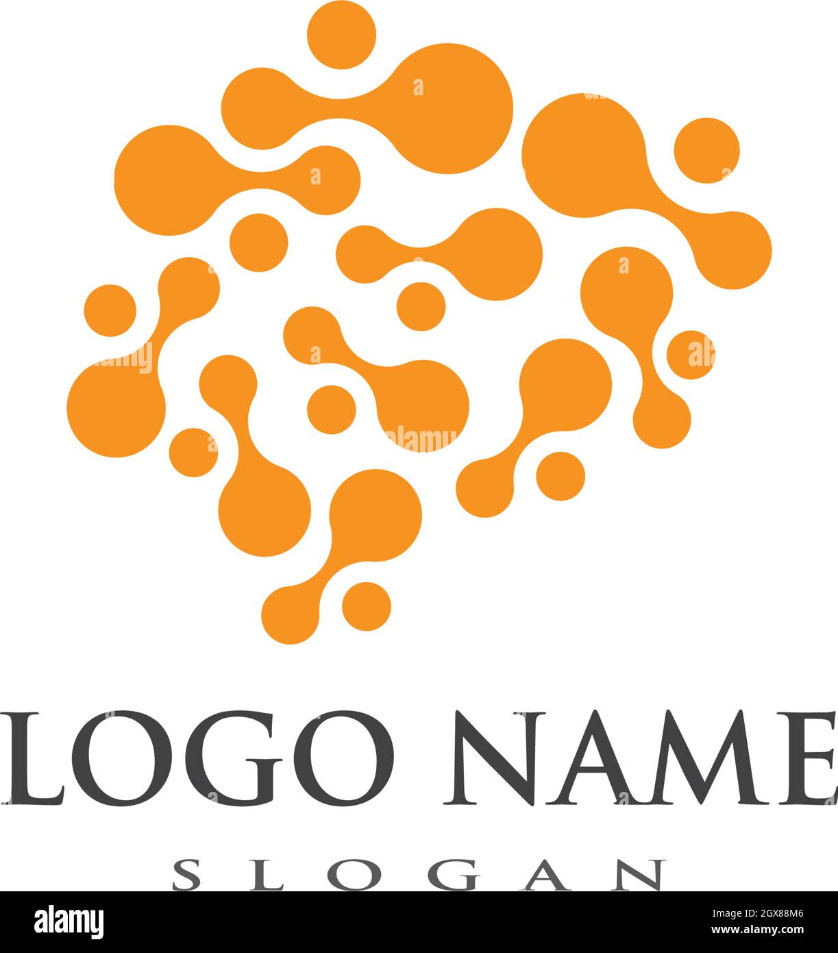 Brain Logo vector icon Template Stock Vector