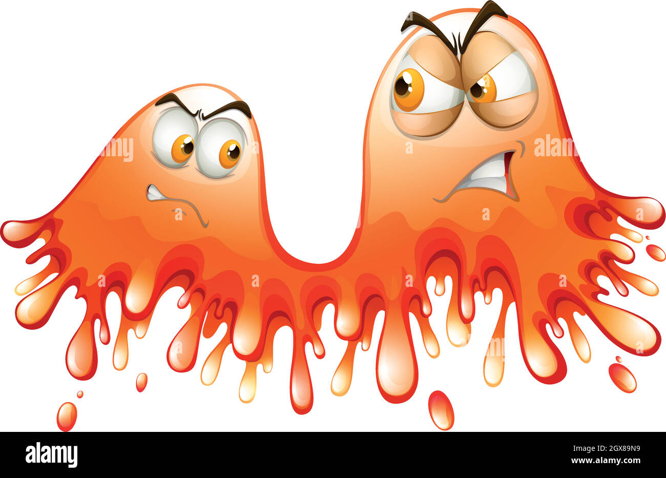 Watercolor splash on orange background Stock Vector Images - Alamy