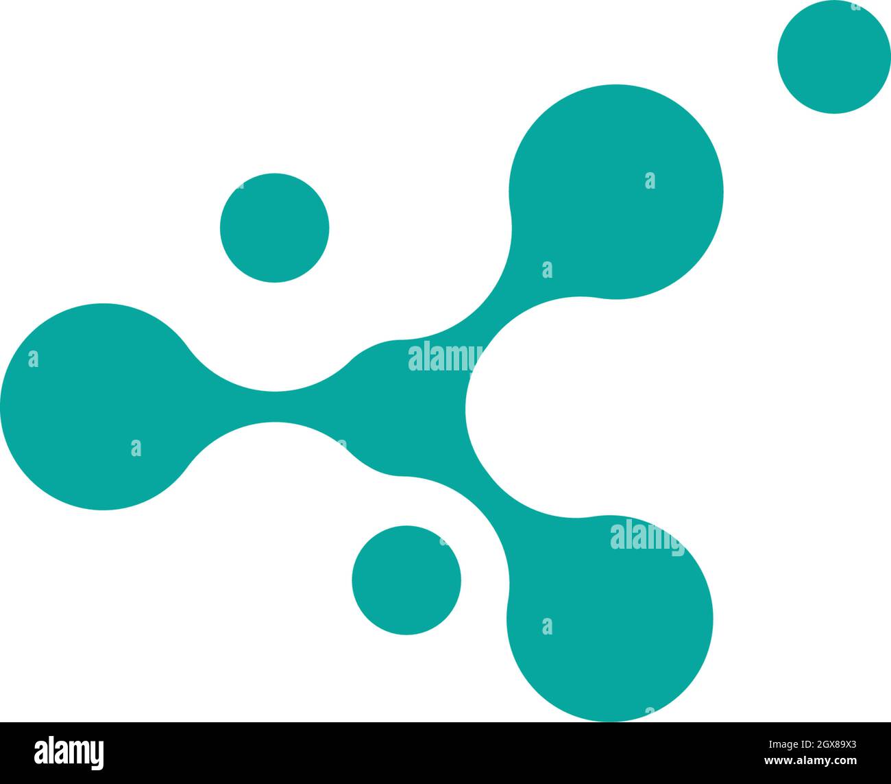 molecule ilustration  vector icon template Stock Vector