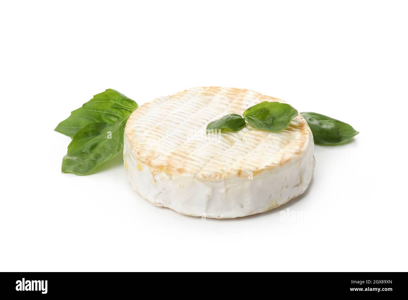 Tasty grilled camembert isolated on white background Stock Photo - Alamy
