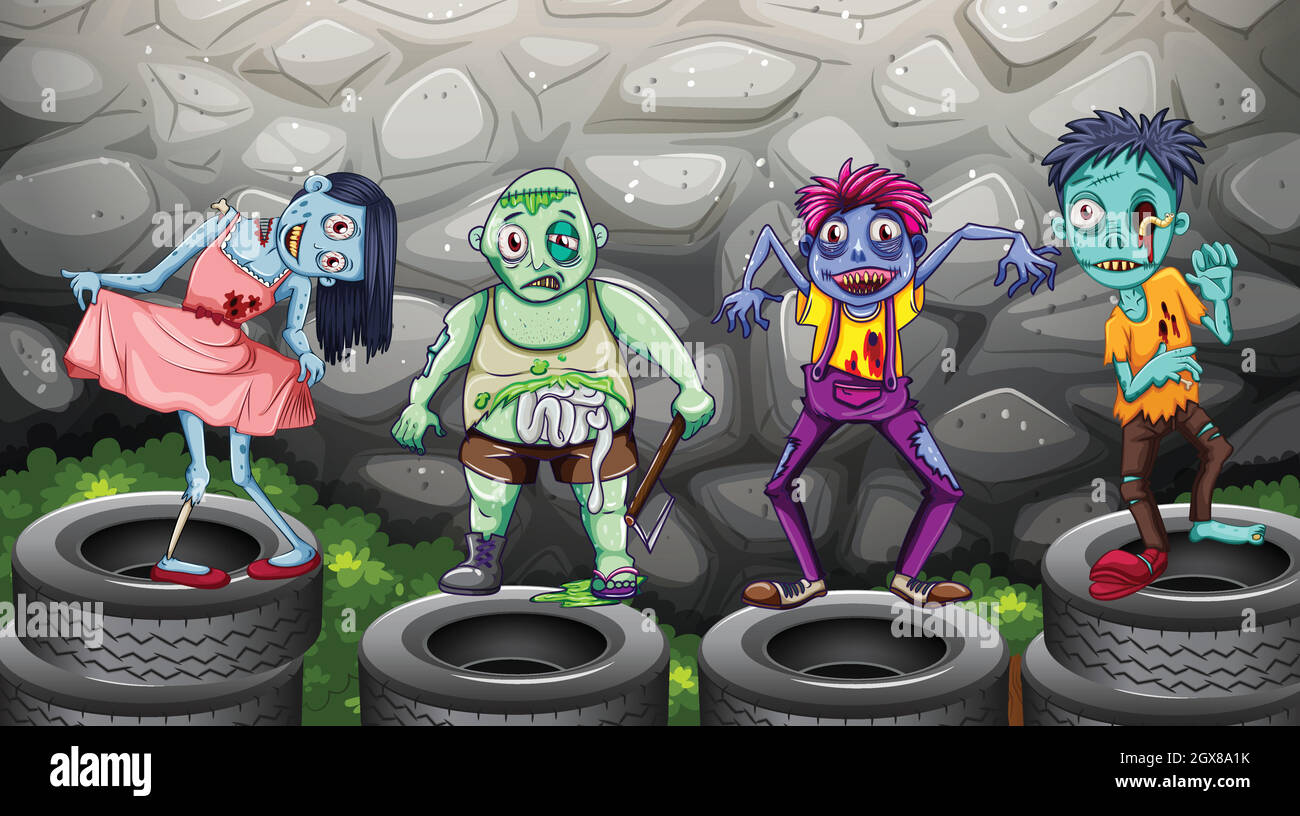 Zombies group hires stock photography and images Alamy