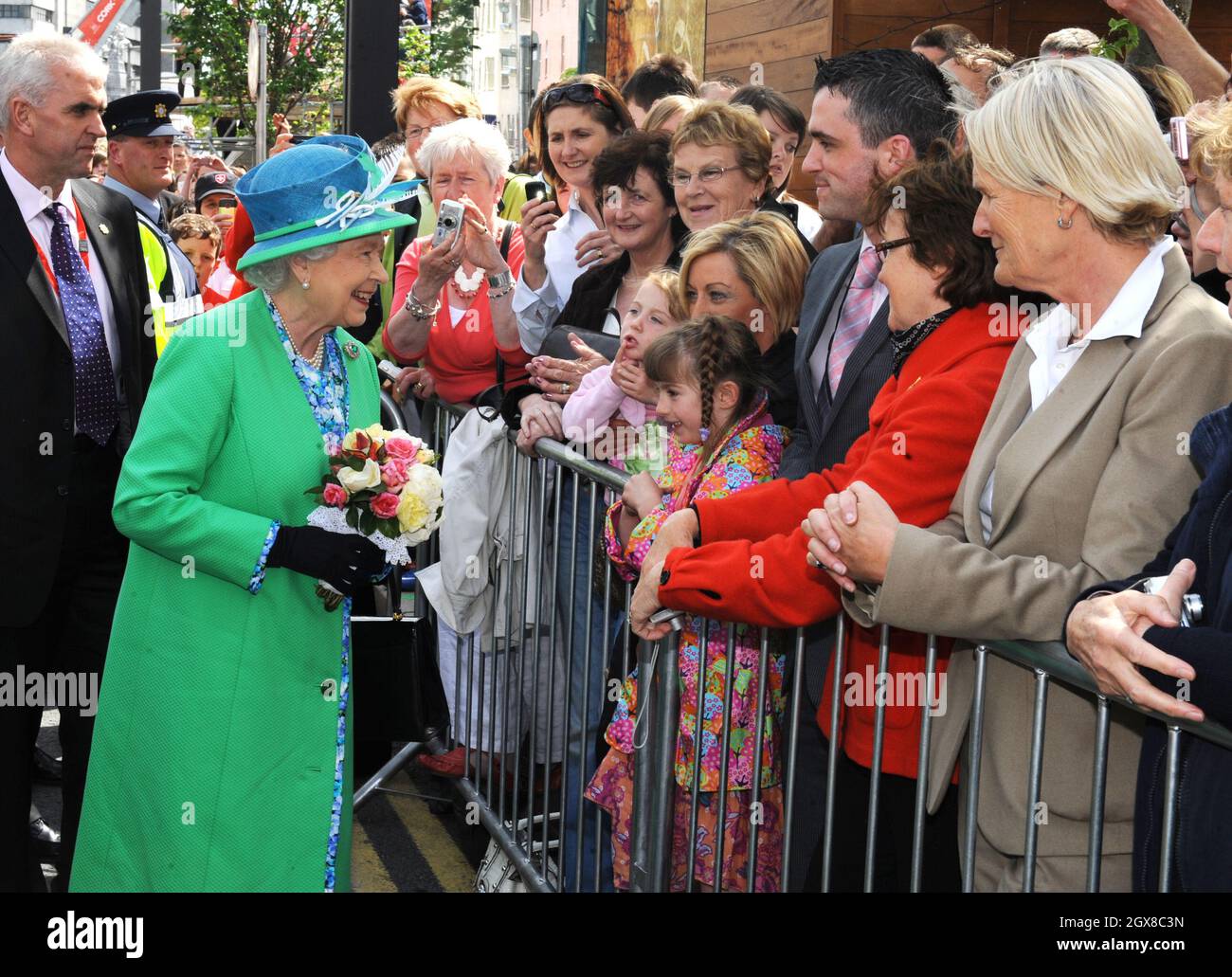 Queen Elizabeth II visits the English Market in Cork and makes in