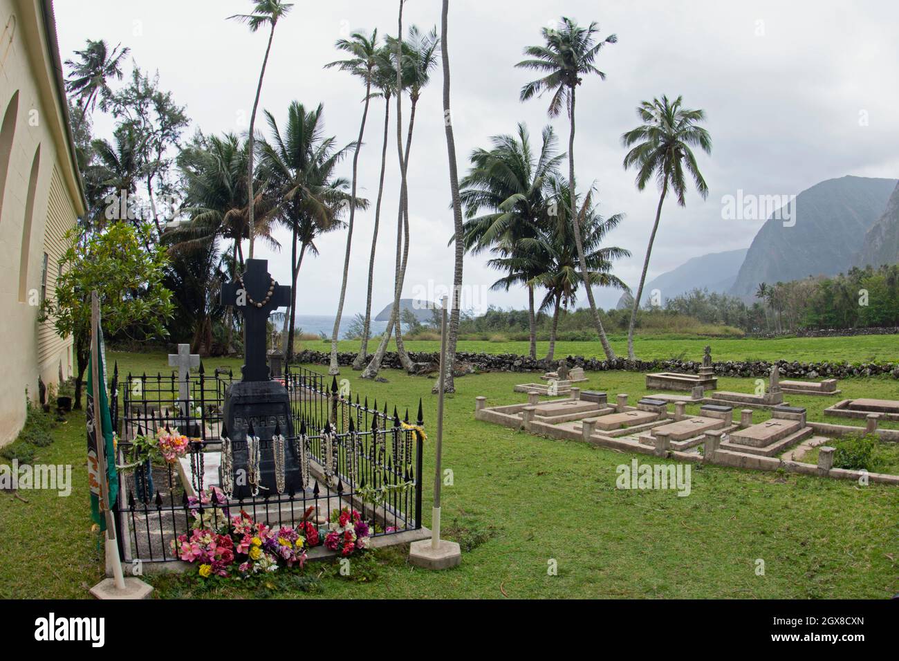 Frage of Father Damien or Saint Damien, St. Philomena Church, Kalawao