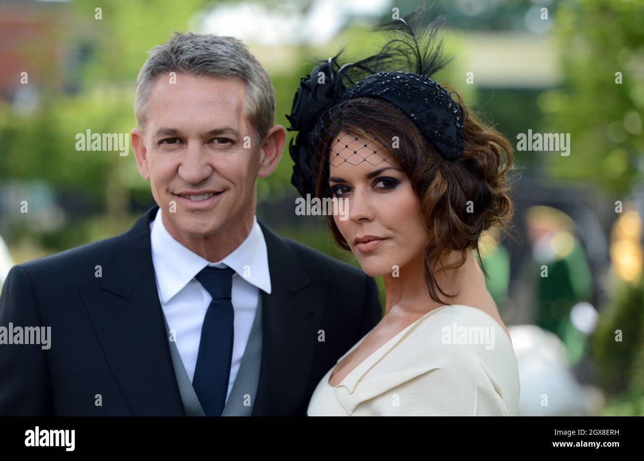Gary Lineker and Danielle Lineker attend the first day of Royal Ascot ...