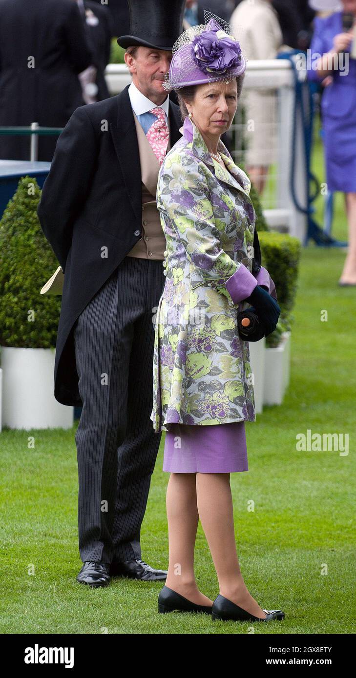 Princess Anne, the Princess Royal attends Ladies Day at Royal Ascot on June 21, 2012. Stock Photo