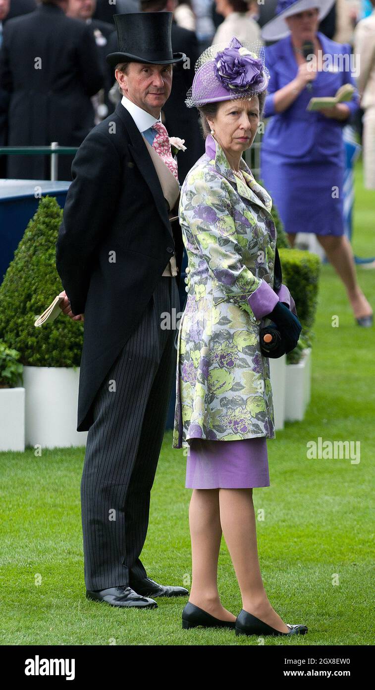 Princess Anne, the Princess Royal attends Ladies Day at Royal Ascot on June 21, 2012. Stock Photo