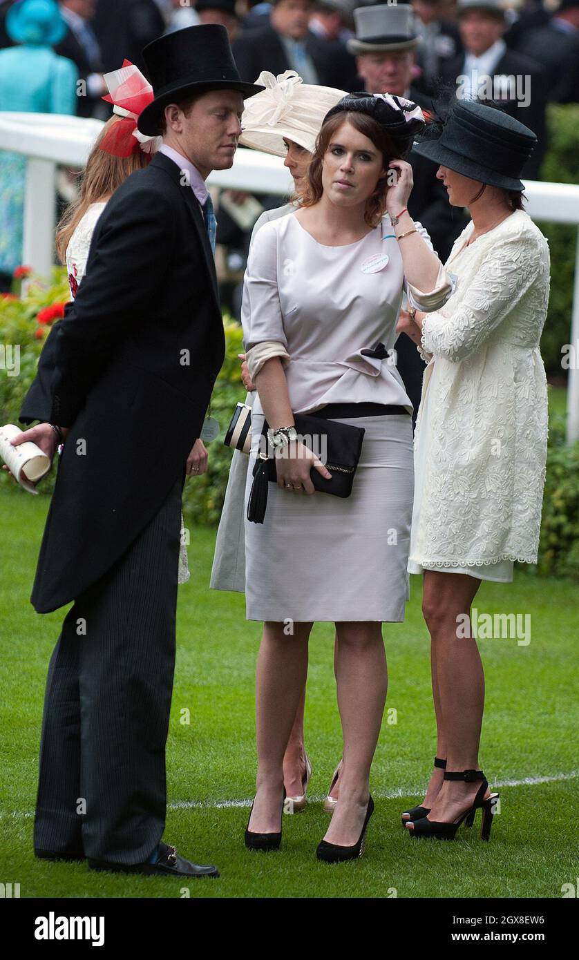 Princess Eugenie attends Ladies Day at Royal Ascot on June 21, 2012. Stock Photo