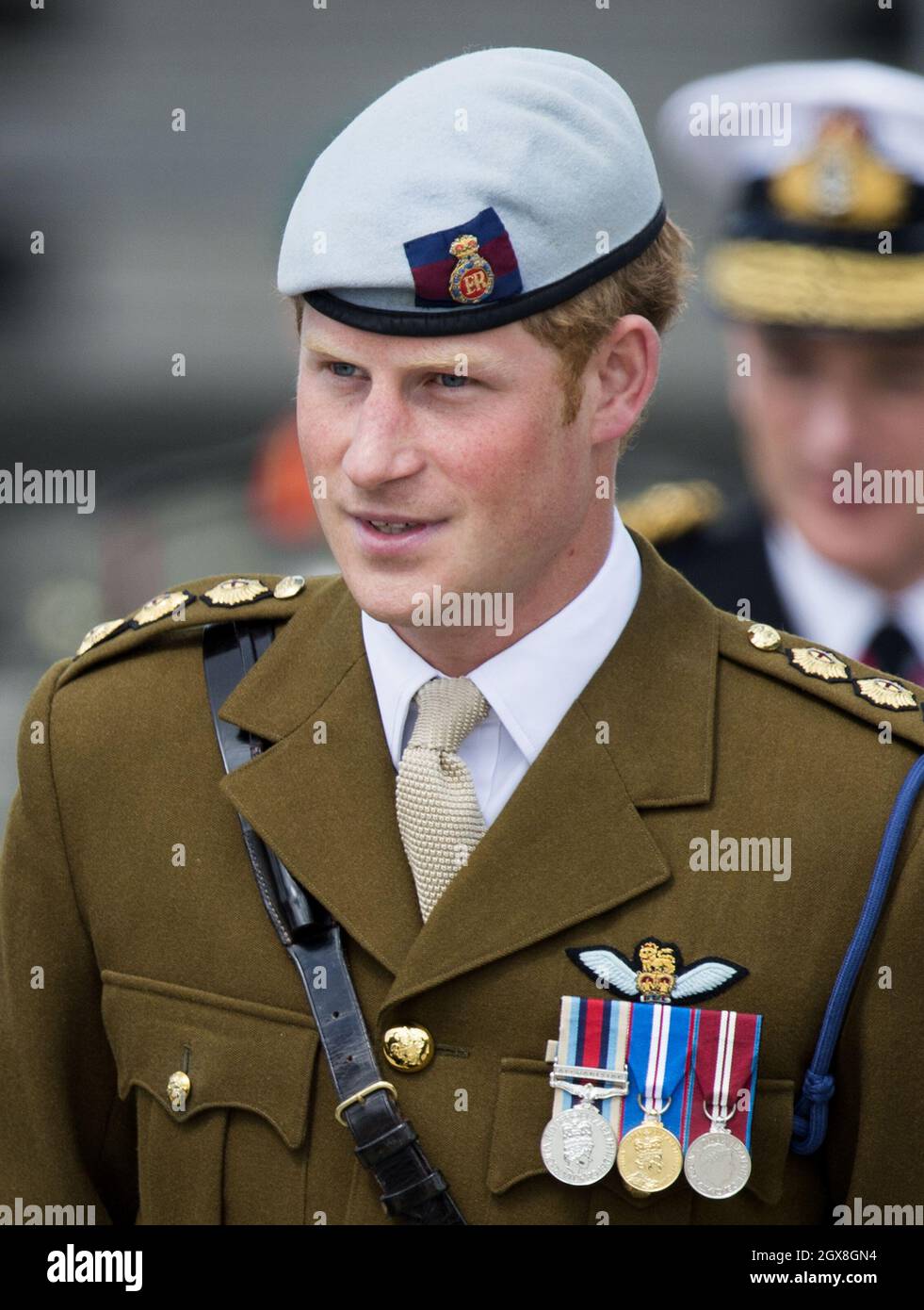 Prince Harry visits Royal Marines Tamar at HM Naval Base Devonport to ...