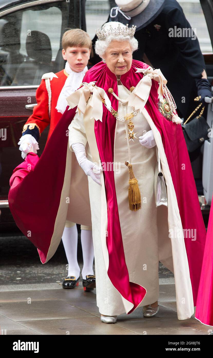 Queen Elizabeth ll attends a Service of the Order of the Bath at ...