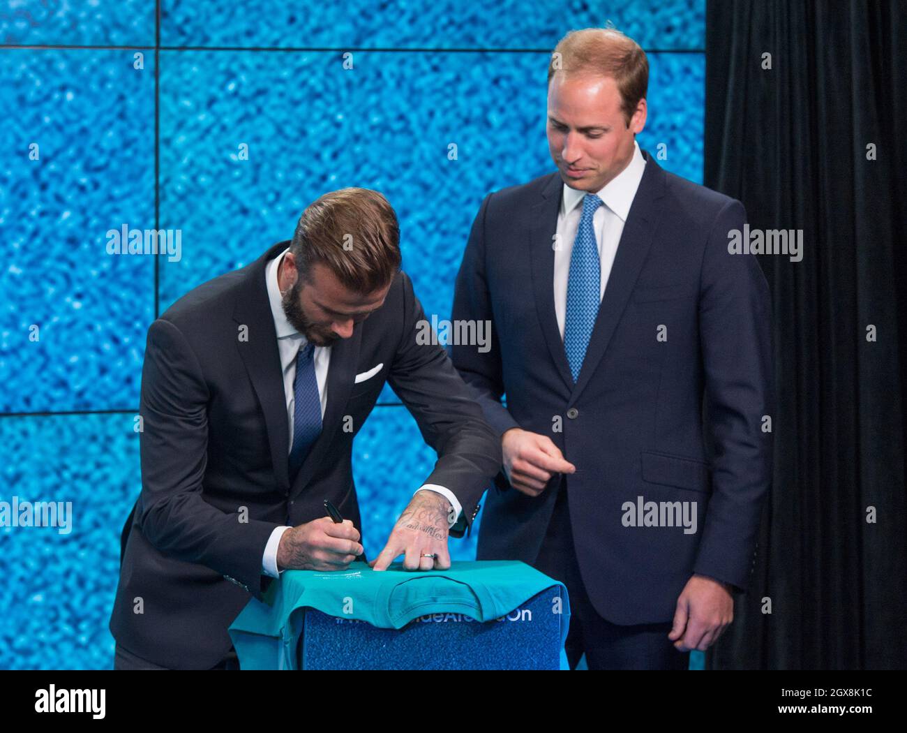 Prince William, Duke of Cambridge and David Beckham attend a 'United(00)