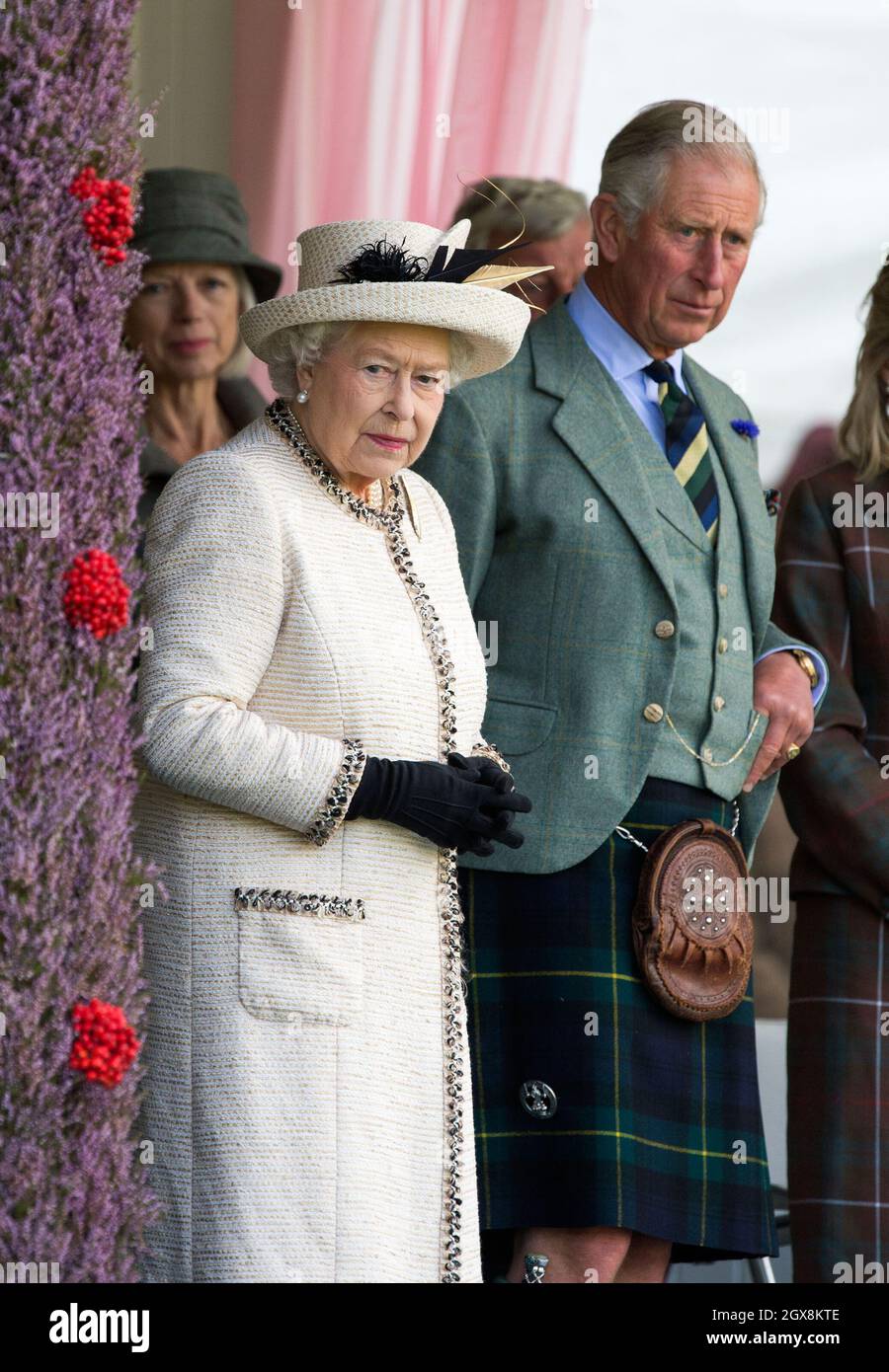 Queen Elizabeth Ll And Prince Charles, Prince Of Wales Attend The 