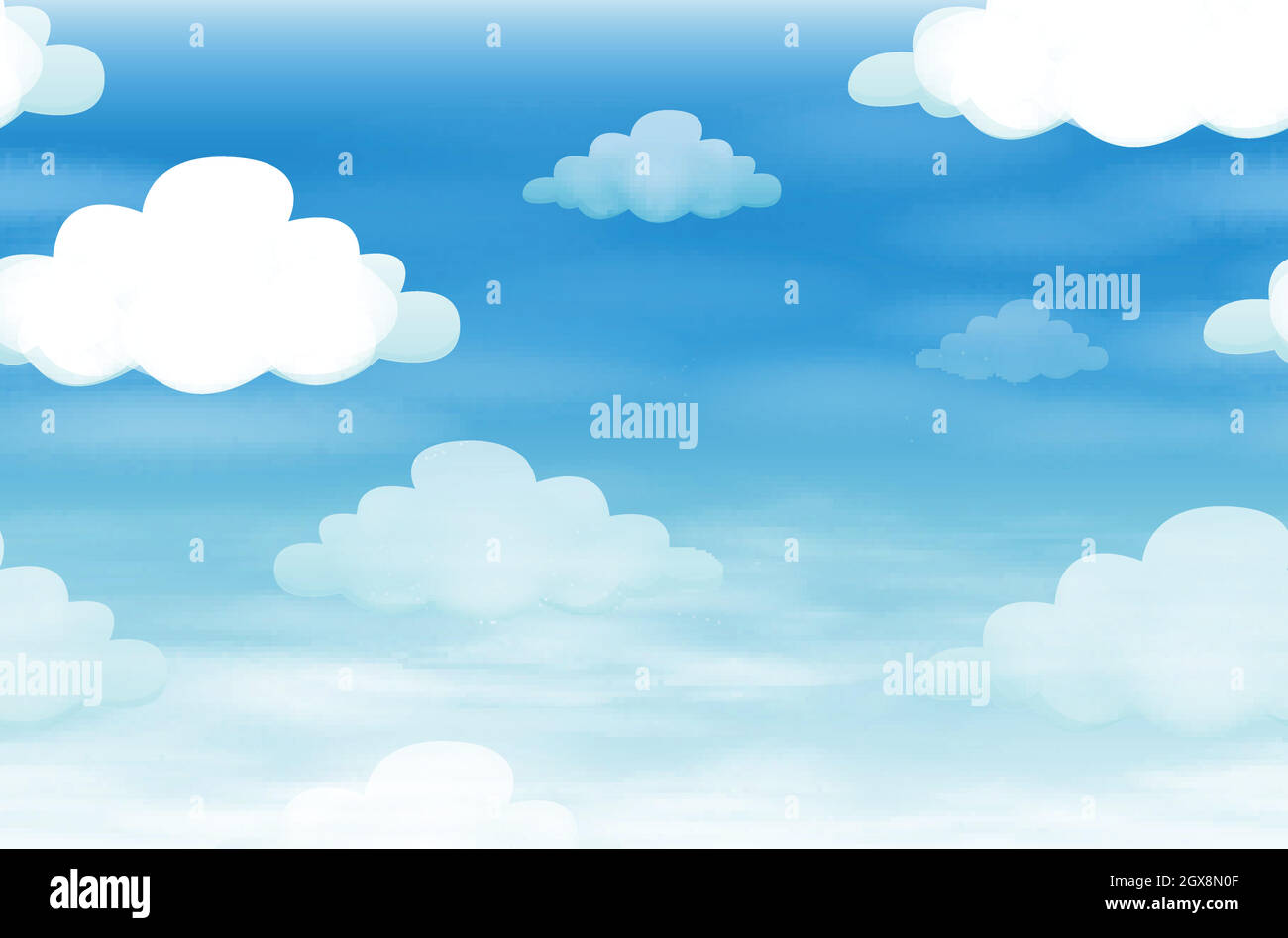 Seamless background with clouds in the sky Stock Vector Image & Art - Alamy