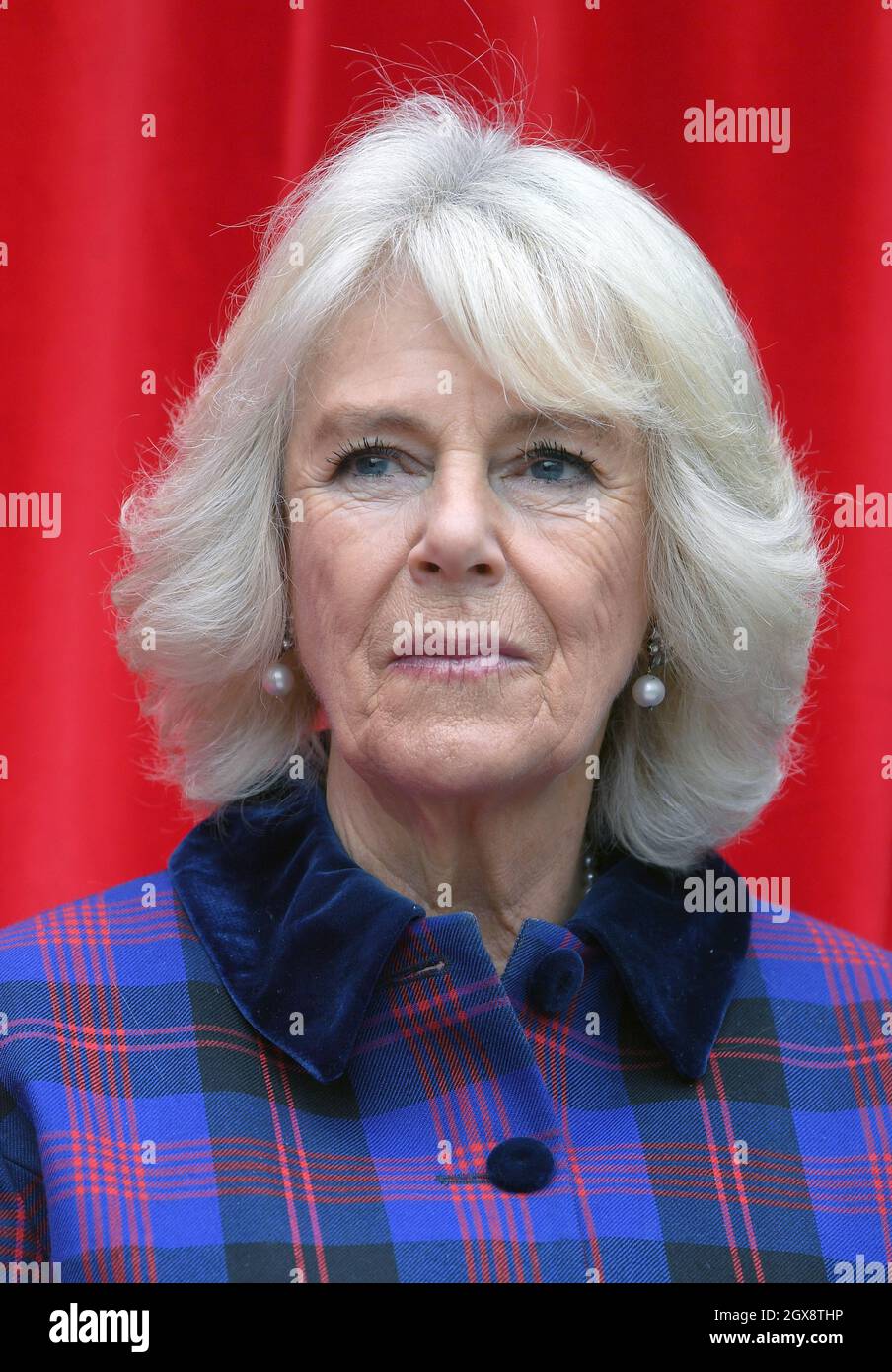 Camilla, Duchess of Cornwall visits Swindon Railway Station to open Sir Daniel Gooch Place on October 20, 2016. Stock Photo