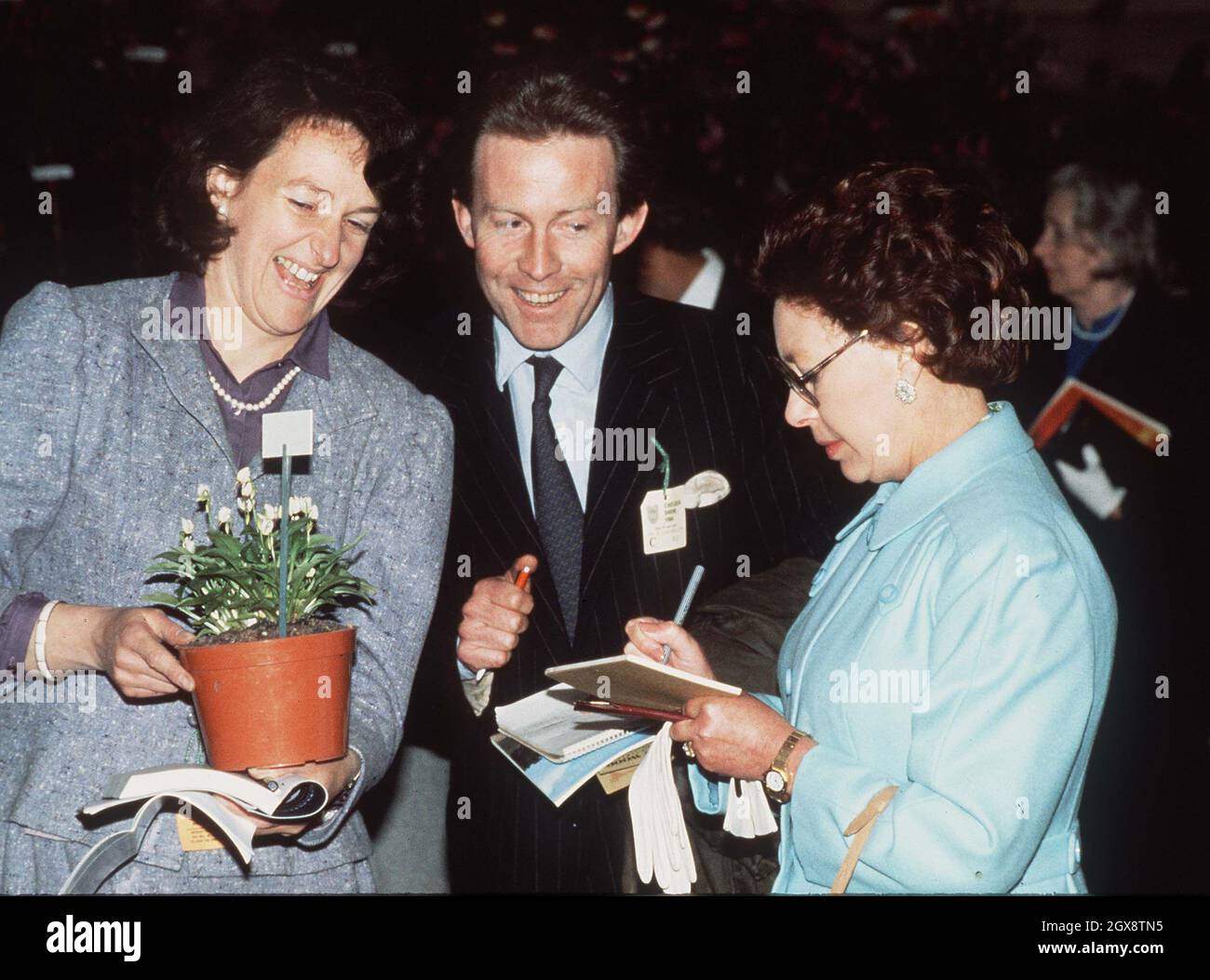 Princess Margaret and Roddy Llewellyn at the 1984 Chelsea Flower Show Stock Photo