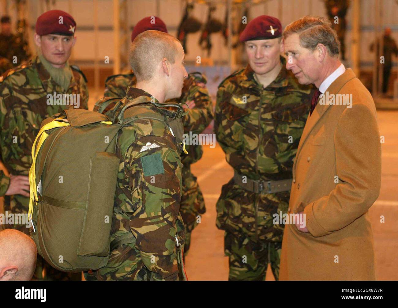 Prince Charles as Colonel in Chief visits troops of 3 Regiment Army Air