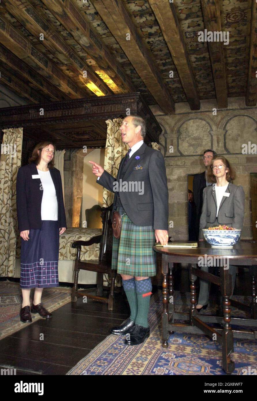 The Prince of Wales walks through and examines The Real Mary King's Close at the Royal Mile, Edinburgh. The Prince of Wales visited some of Scotland's top visitor attractions today in a bid to raise the profile of the country's tourism industry. Â©Anwar Hussein/allaction.co.uk  Stock Photo