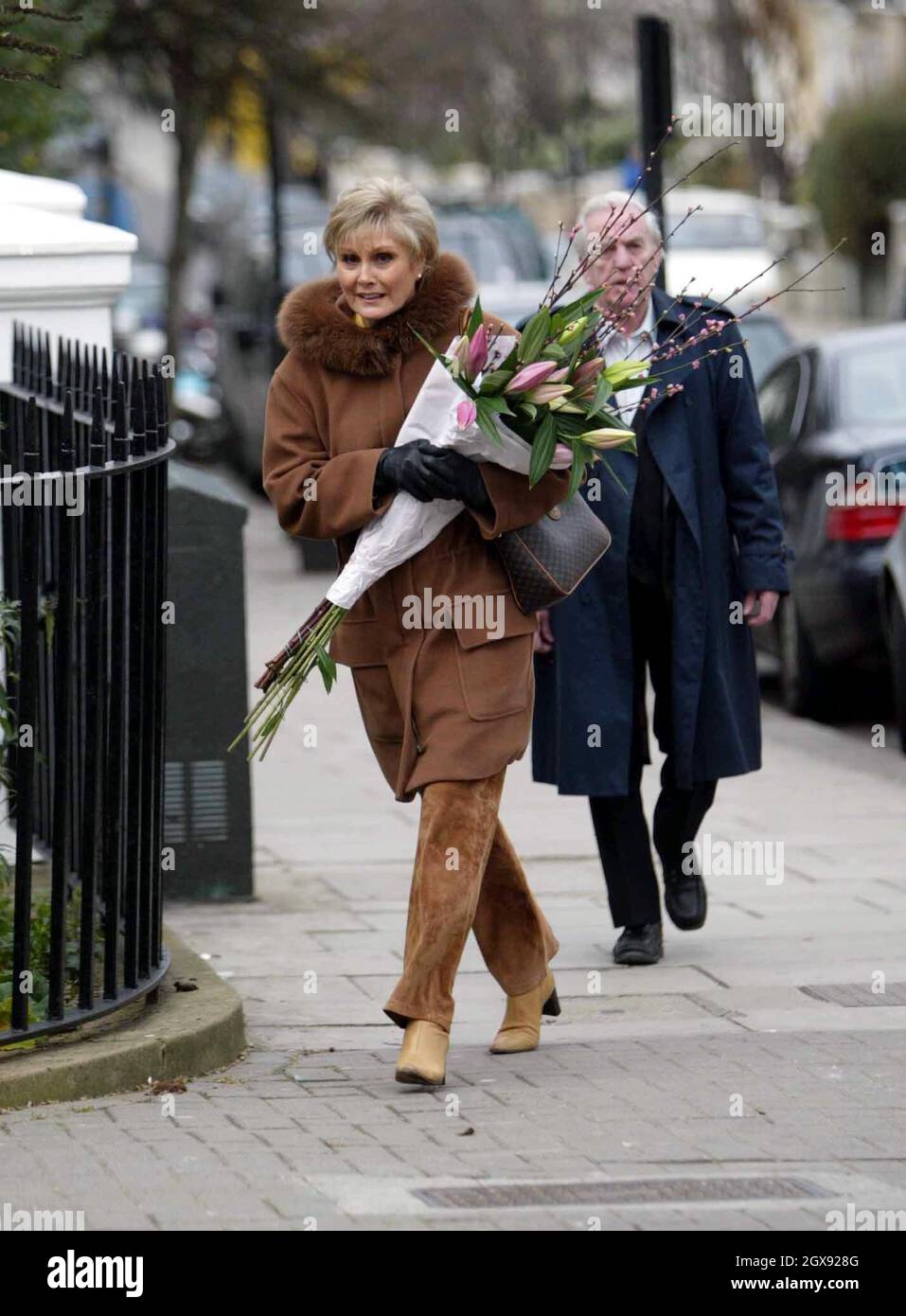 Ex news reader Angela Rippon appears to be getting in the mood for ...