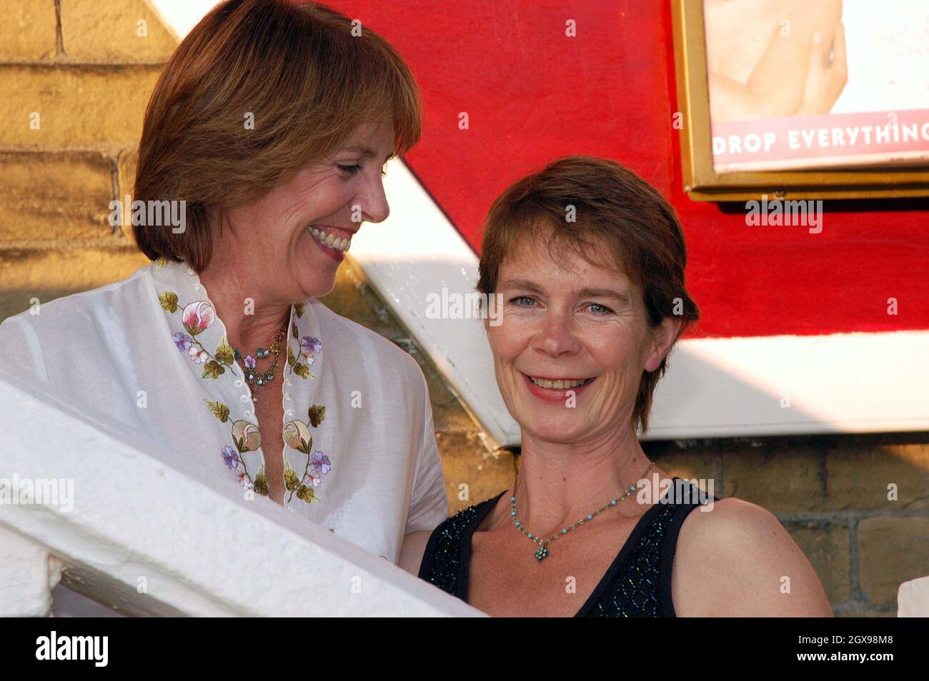 Celia Imrie and Penelope Wilton at the The Calendar Girls Premiere in Skipton. Stock Photo