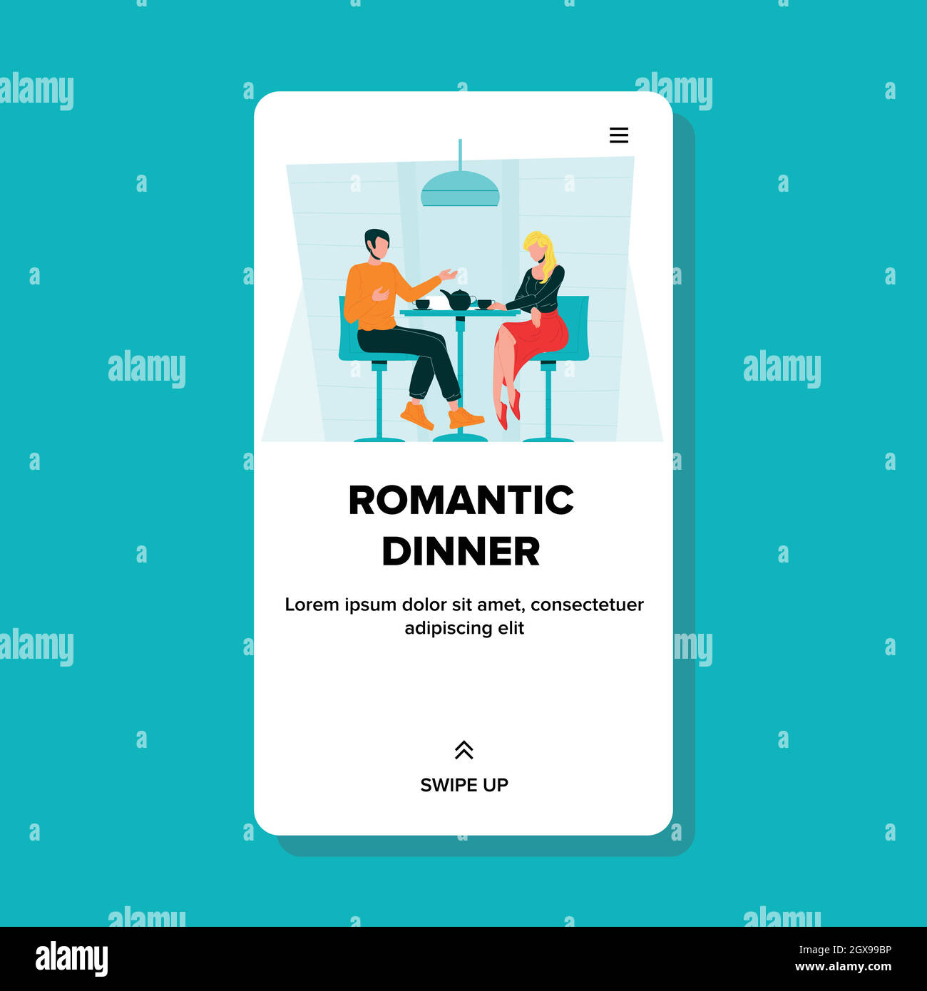 Lunch dinner Stock Vector Images - Alamy