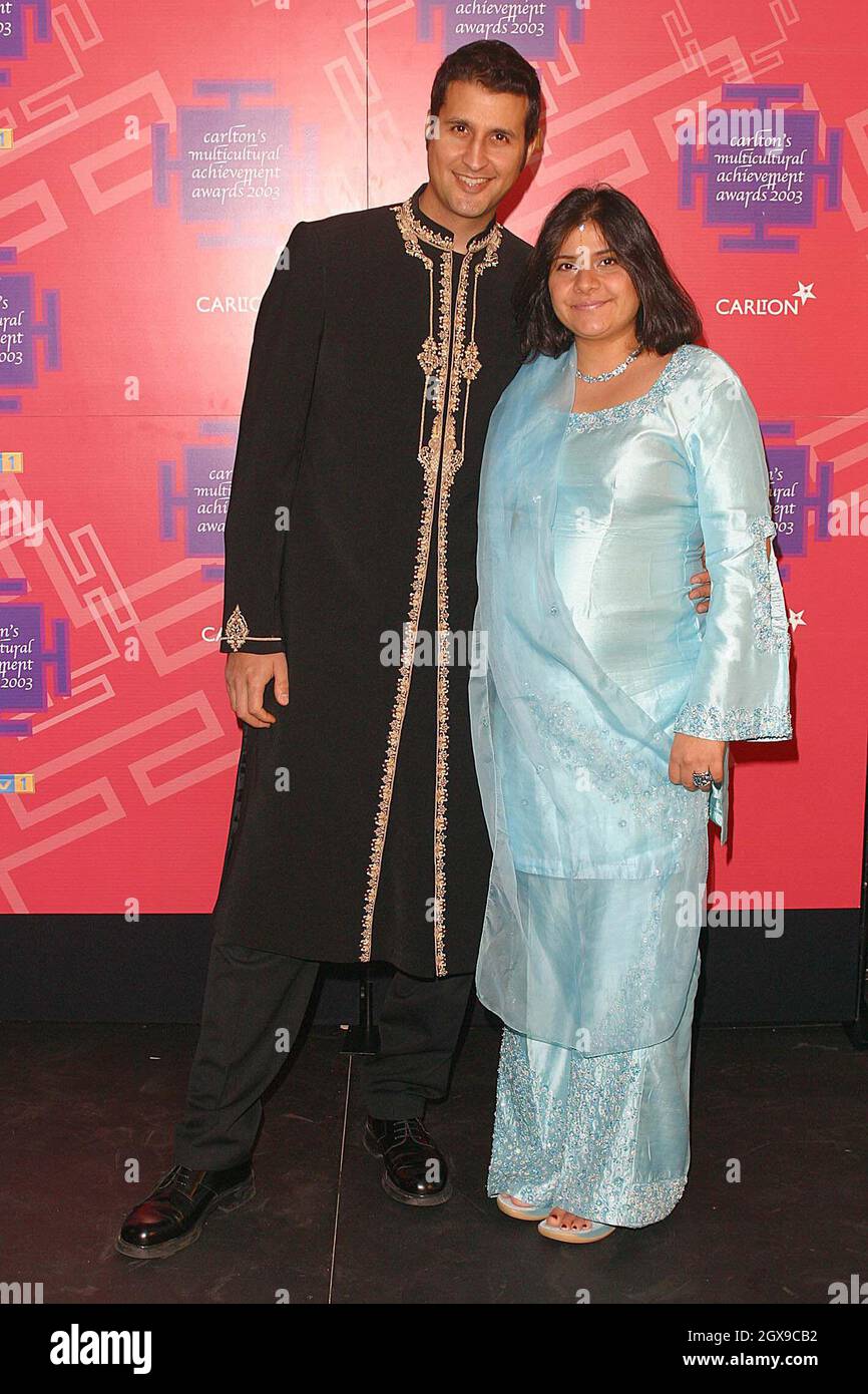 Nina Wadia And Her Husband At The Carlton s Multicultural Achievement Nina Wadia And Her Husband At The Carlton s Multicultural Achievement
