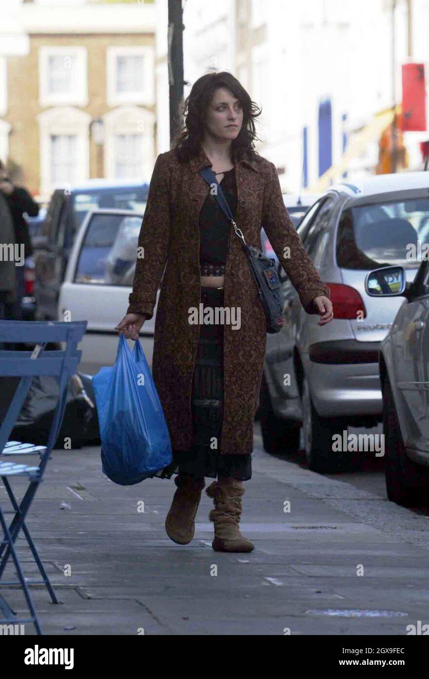 Ex Family Affairs star Cordelia Bugeja, who is also Jessie Spencers Girlfriend and star of the Yakult and Impulse adverts, sporting a black eye whilst walking around West London.     EXCLUSIVE PICTURES FROM ALL ACTION Stock Photo
