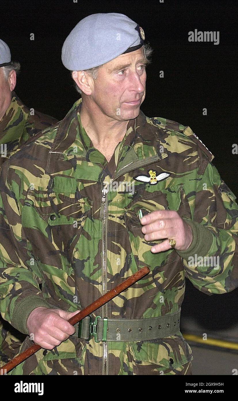 Prince Charles, Colonel in Chief of the Army Air Corps, visits the School of Army at Middle Wallop. Â©Anwar Hussein/allactiondigital.com  Stock Photo