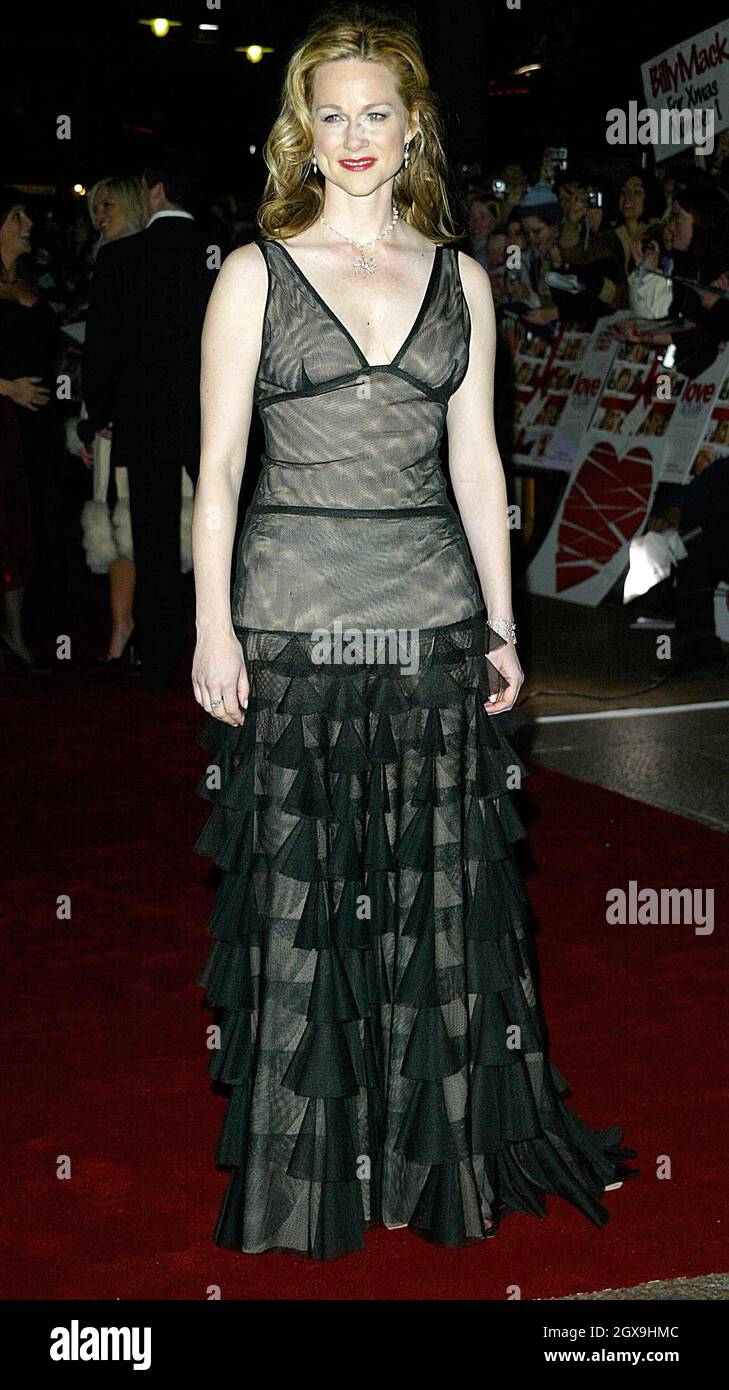 Laura Linney at the premiere of Love Actually at the Odeon Leicester Square in London. The