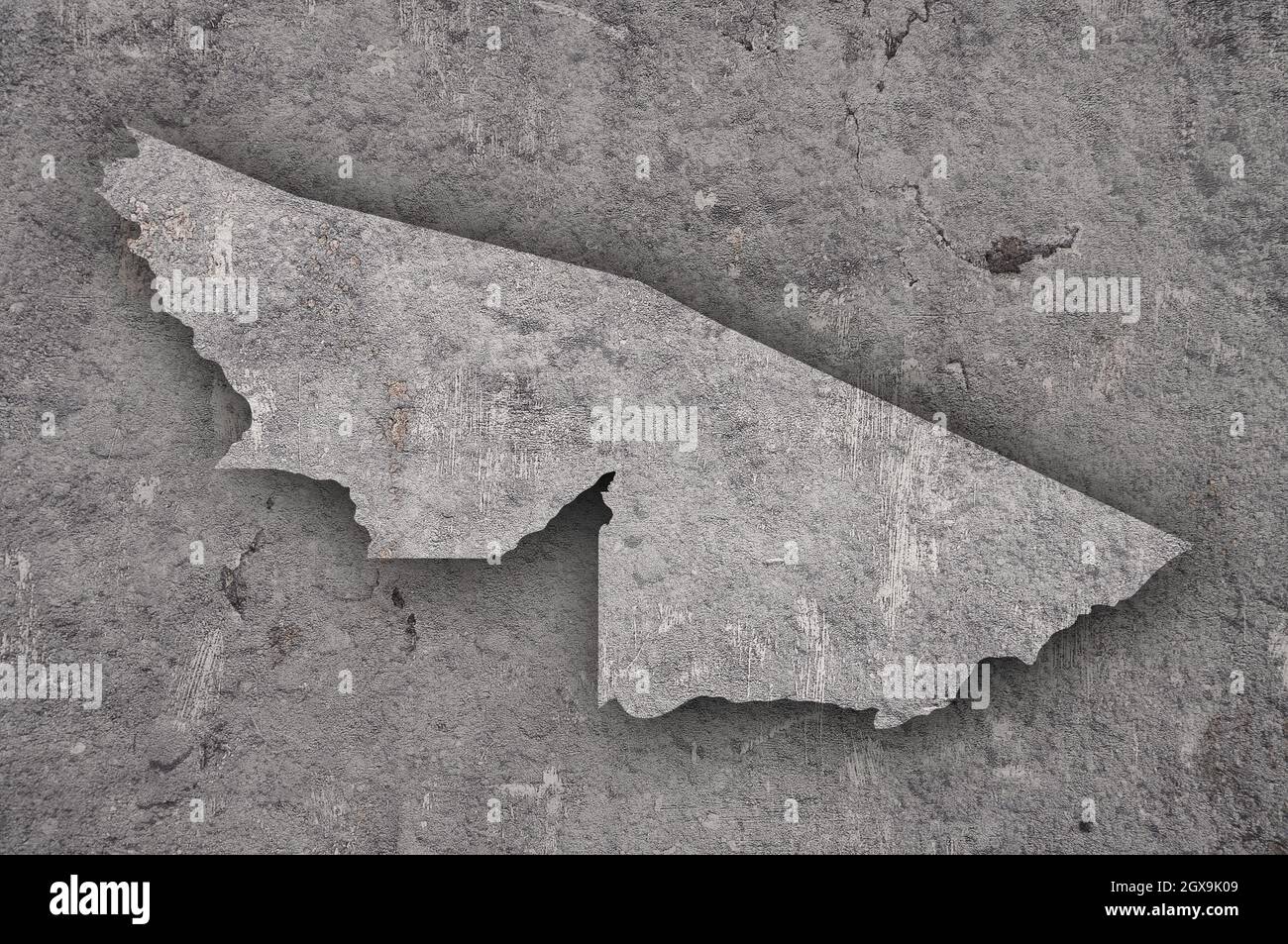 Map of Acre on weathered concrete Stock Photo - Alamy