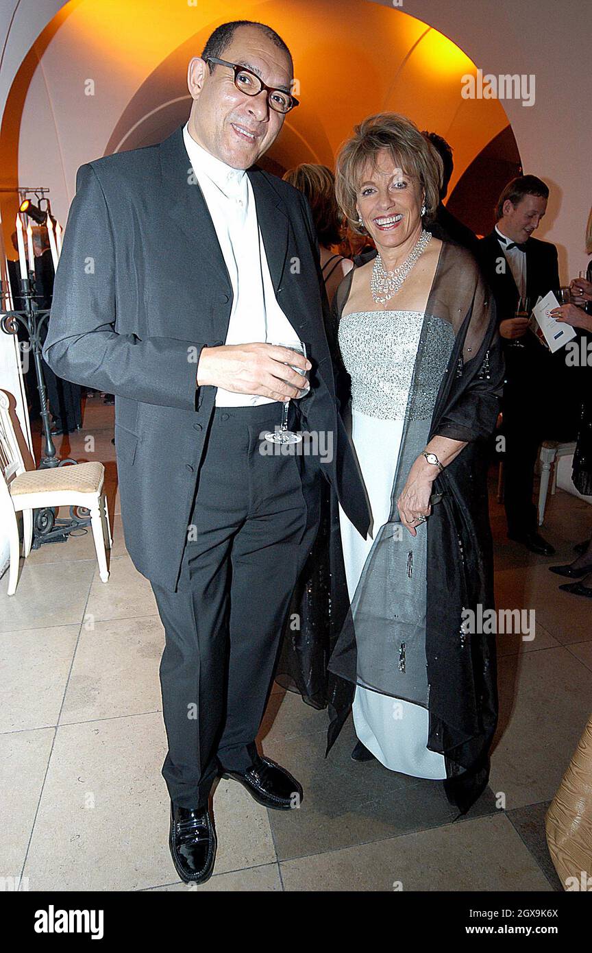 Bruce Oldfield and Esther Ranzen at Crime Stoppers Ball, Banquetting House, Whitehall Palace. Stock Photo