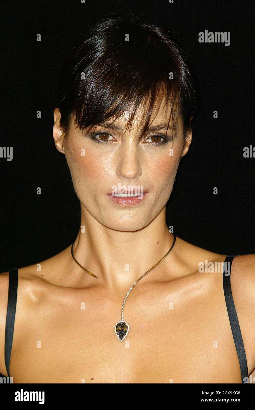 Yasmin Le Bon at Harrods for the Blue Empress Diamond necklace ...