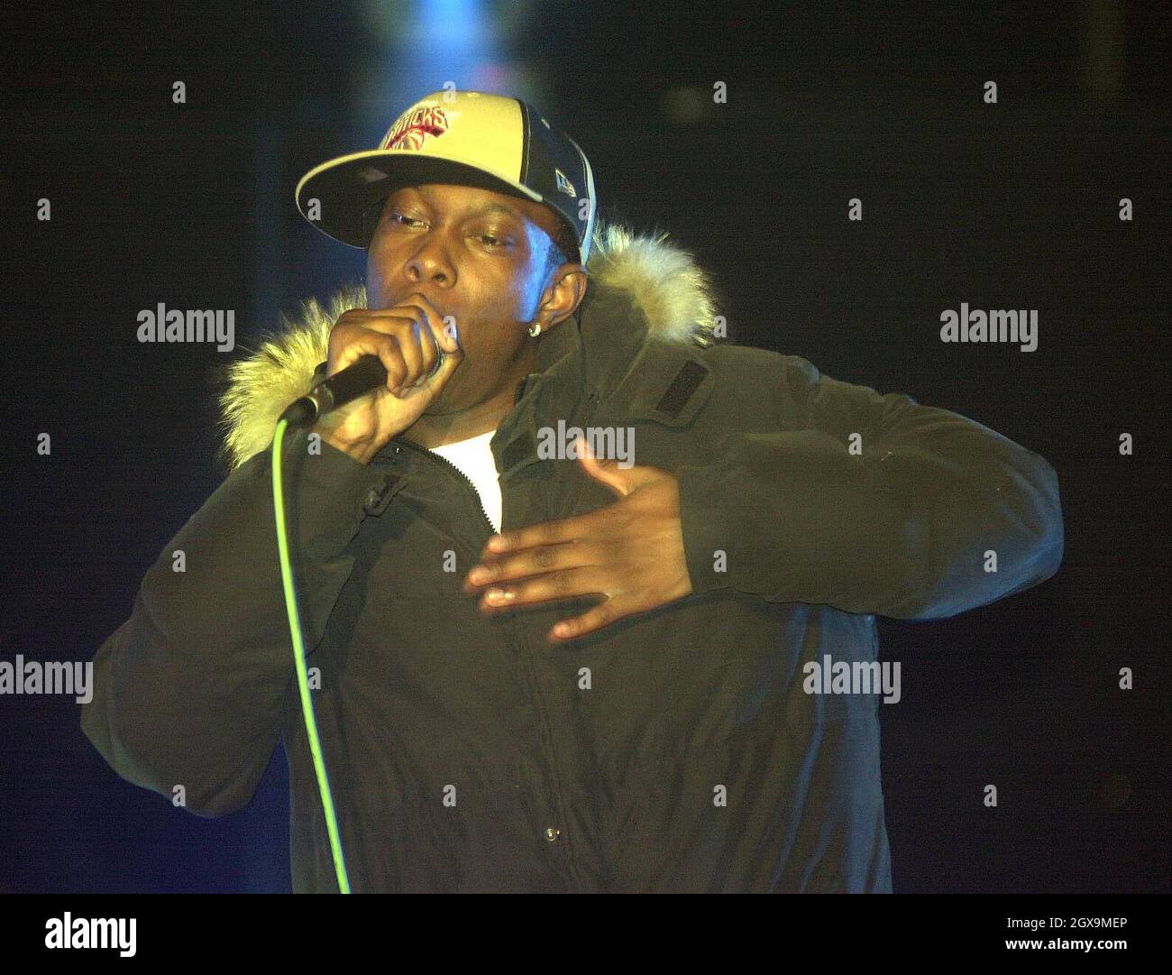 Dizzee Rascal with his MOST INSPIRING ACT award at the UMA (underground