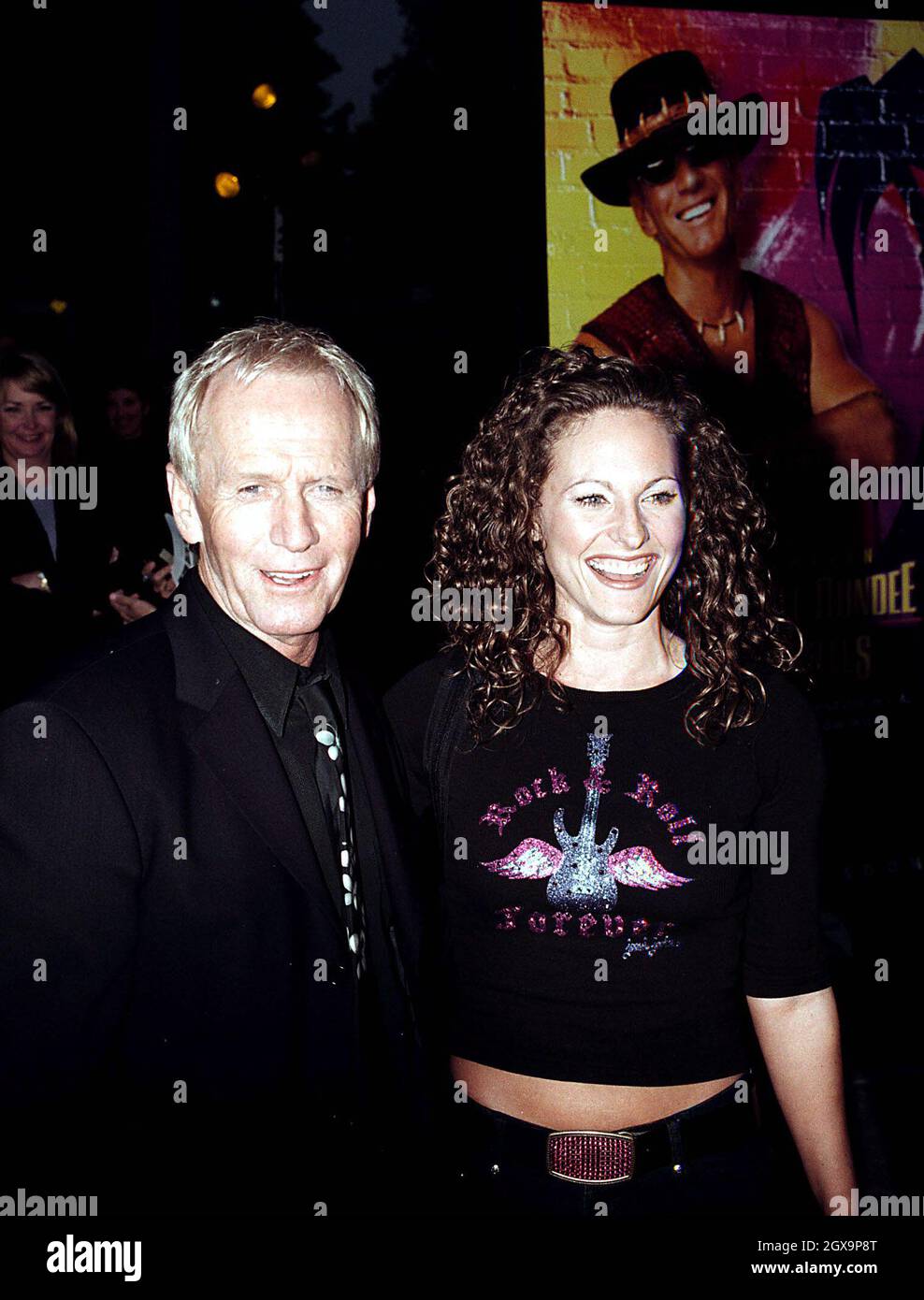 Paul Hogan and Jerry Manthey at the Crocodile Dundee Three premiere in