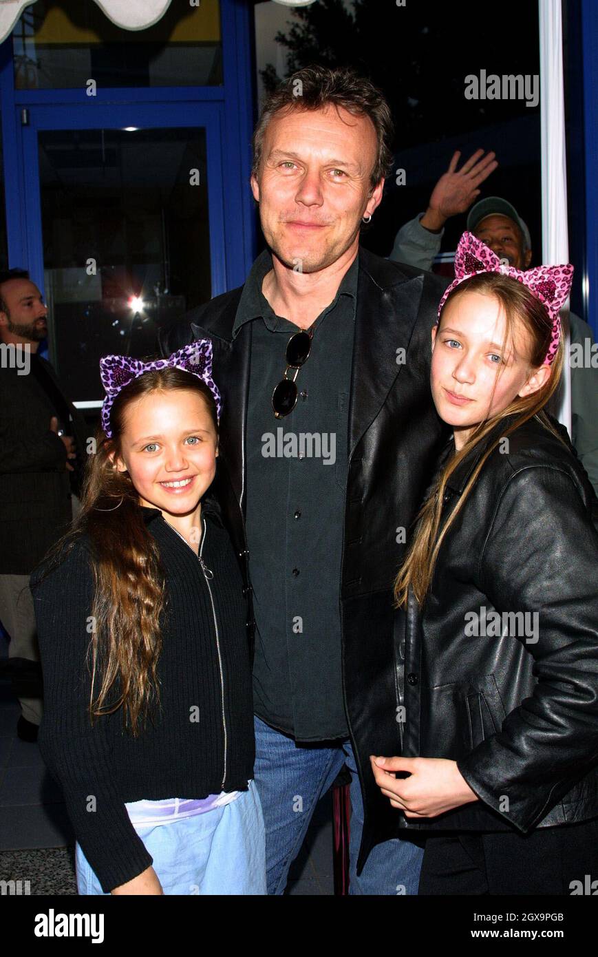 Anthony Head with daughters Emily and Daisy at the premiere of Josie